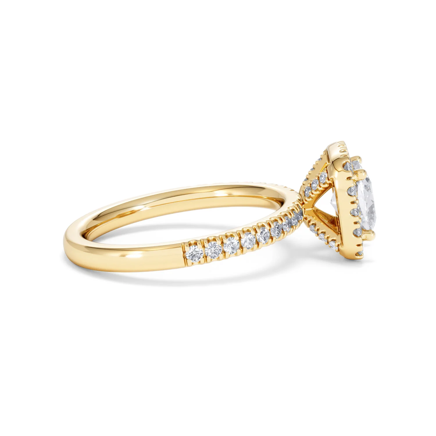 Beatrice Lab Diamond Halo Engagement Ring in 18K Gold 1.65ct F/VS1 - Image 28