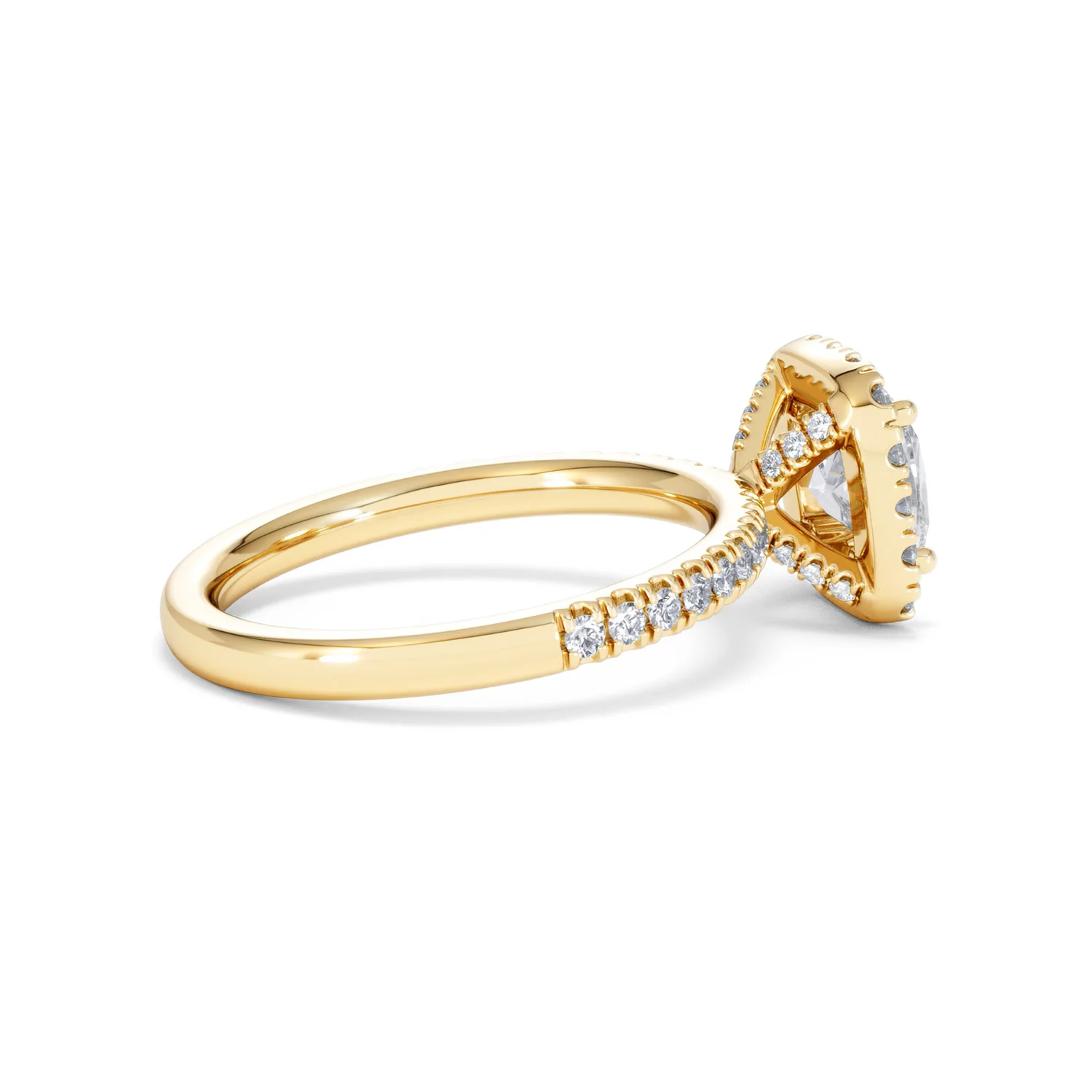 Beatrice Lab Diamond Halo Engagement Ring in 18K Gold 1.65ct F/VS1 - Image 32