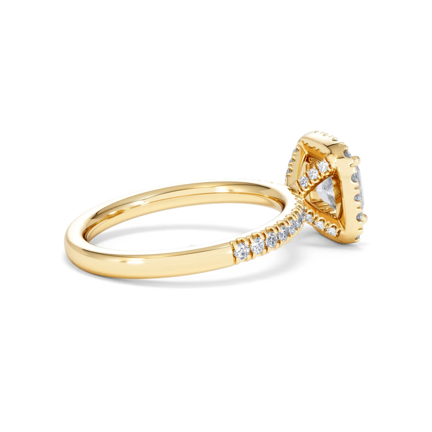 Beatrice Lab Diamond Halo Engagement Ring in 18K Gold 1.65ct F/VS1 - Image 33