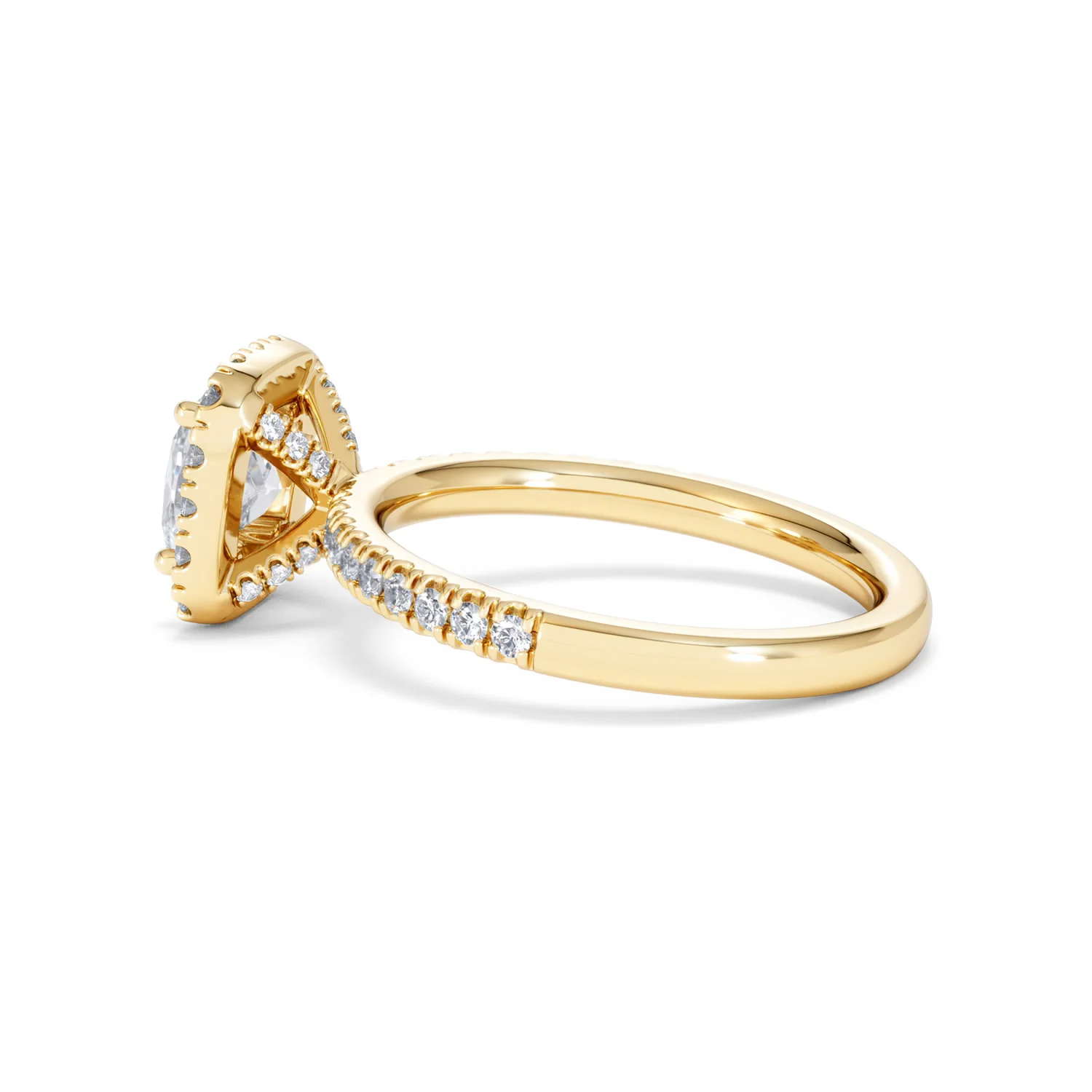 Beatrice Lab Diamond Halo Engagement Ring in 18K Gold 1.65ct F/VS1 - Image 64