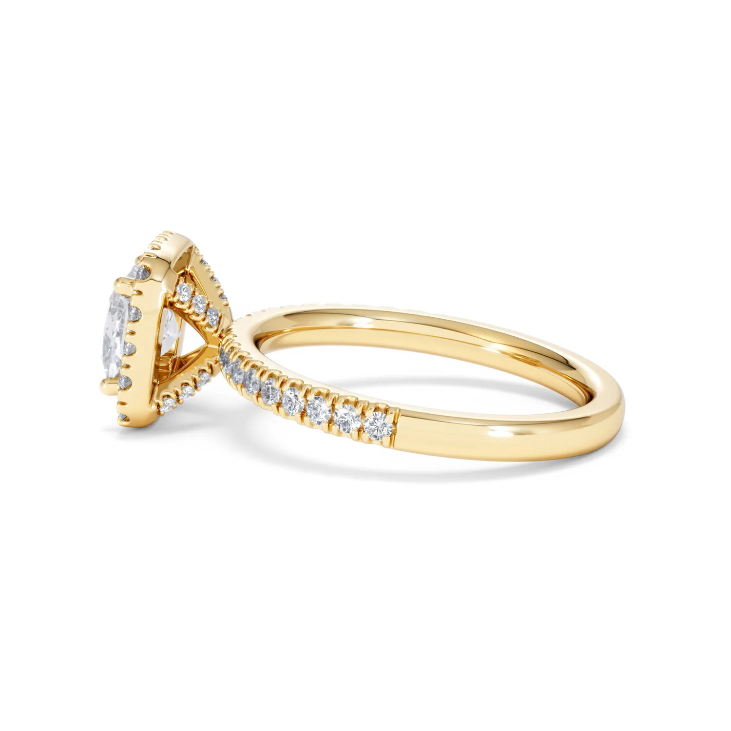Beatrice Lab Diamond Halo Engagement Ring in 18K Gold 1.65ct F/VS1 - Image 66