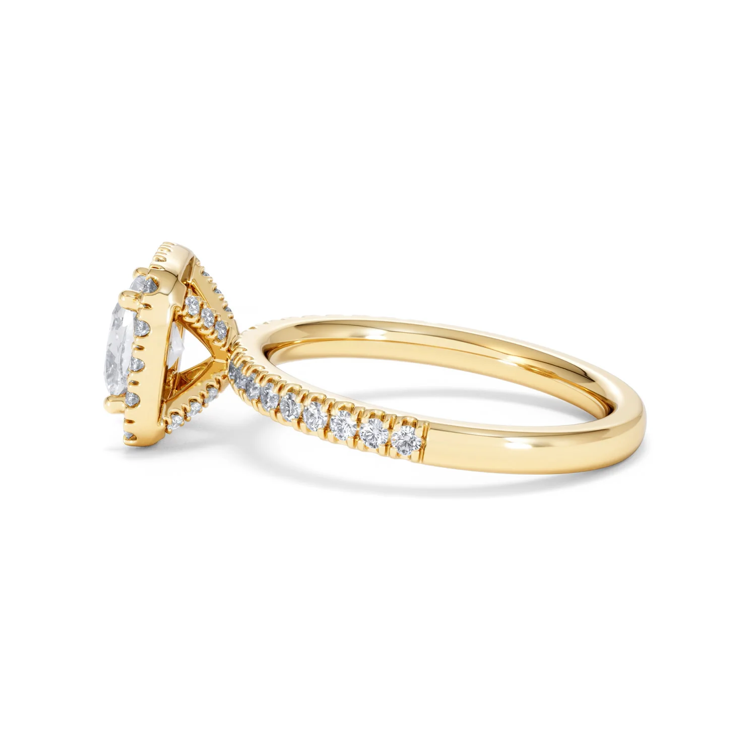 Beatrice Lab Diamond Halo Engagement Ring in 18K Gold 1.65ct F/VS1 - Image 67