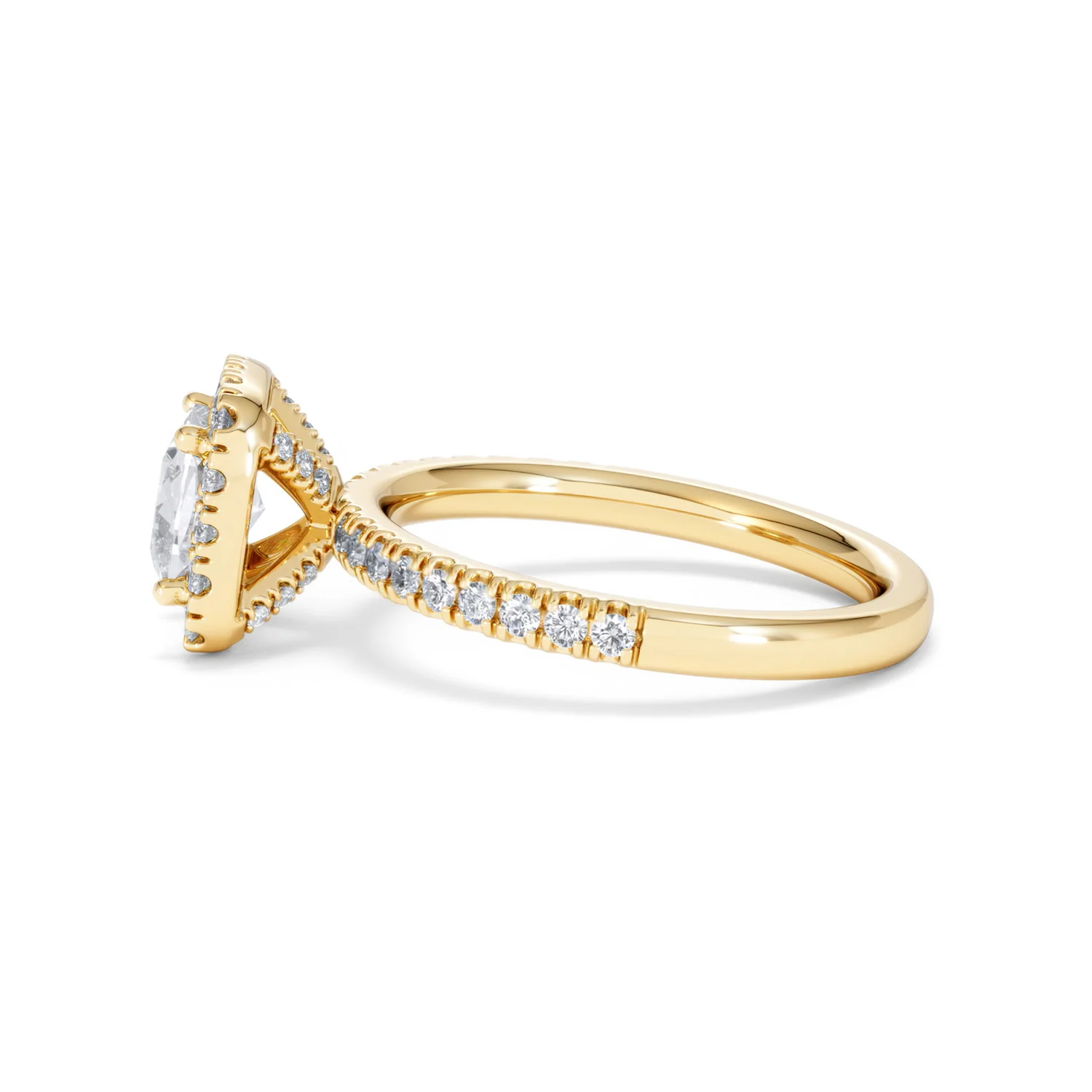 Beatrice Lab Diamond Halo Engagement Ring in 18K Gold 1.65ct F/VS1 - Image 68
