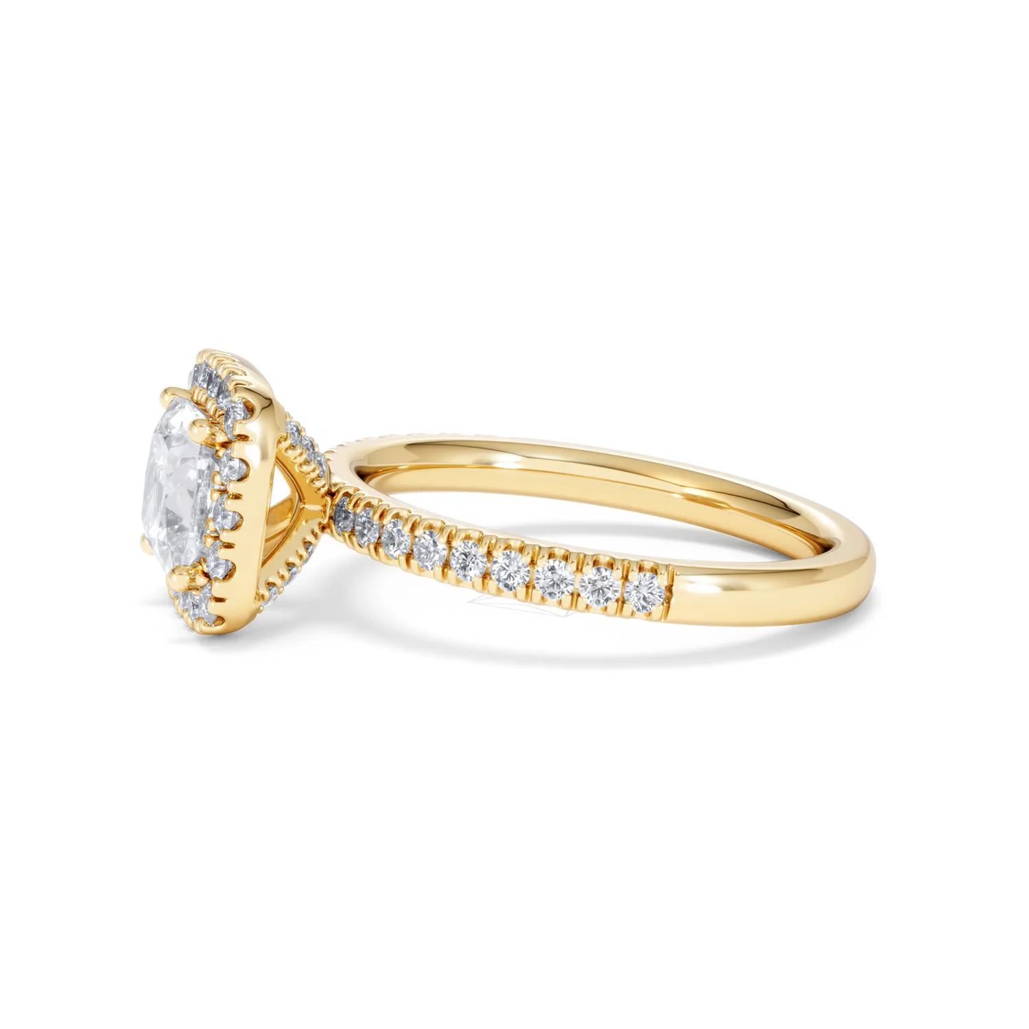 Beatrice Lab Diamond Halo Engagement Ring in 18K Gold 1.65ct F/VS1 - Image 71