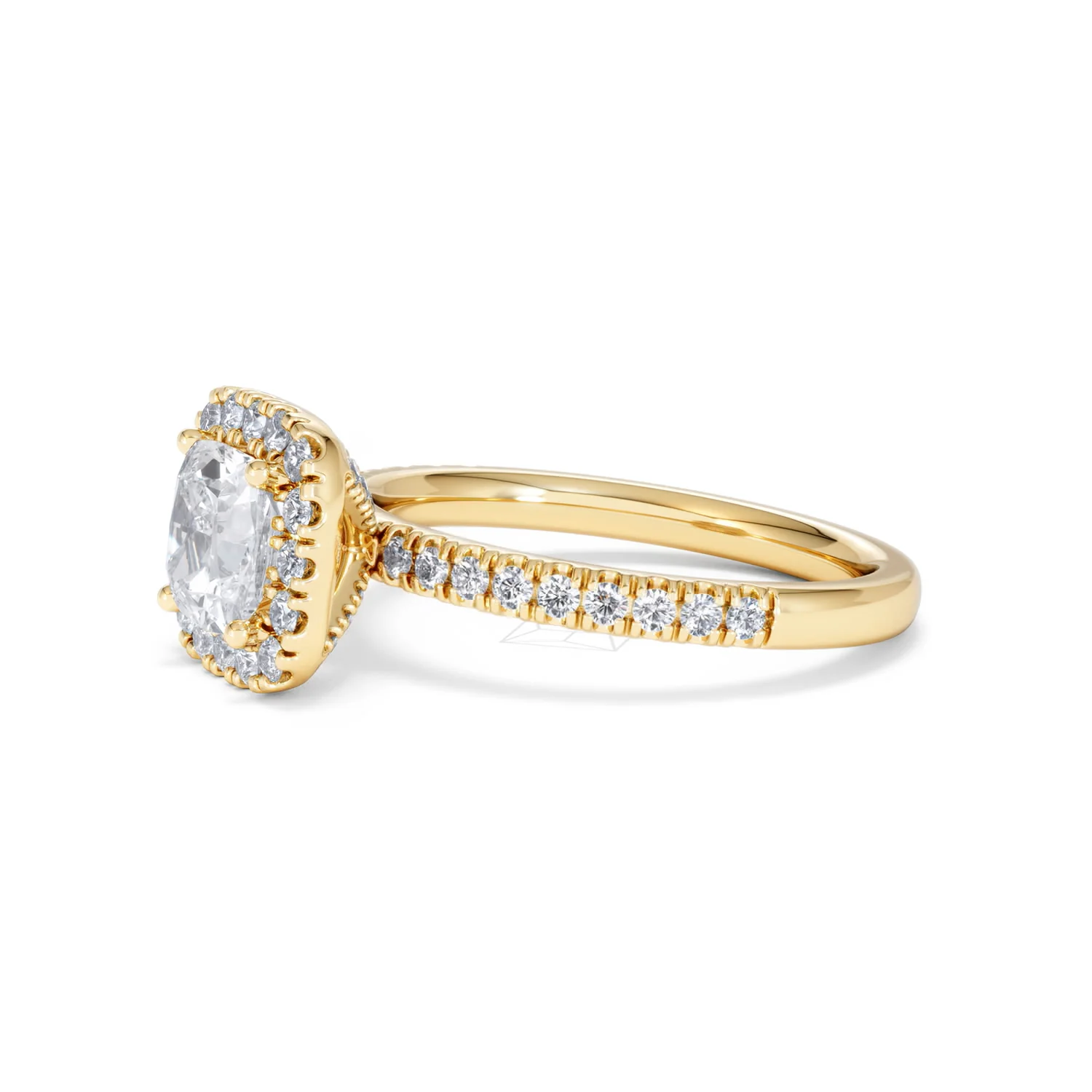 Beatrice Lab Diamond Halo Engagement Ring in 18K Gold 1.65ct F/VS1 - Image 74