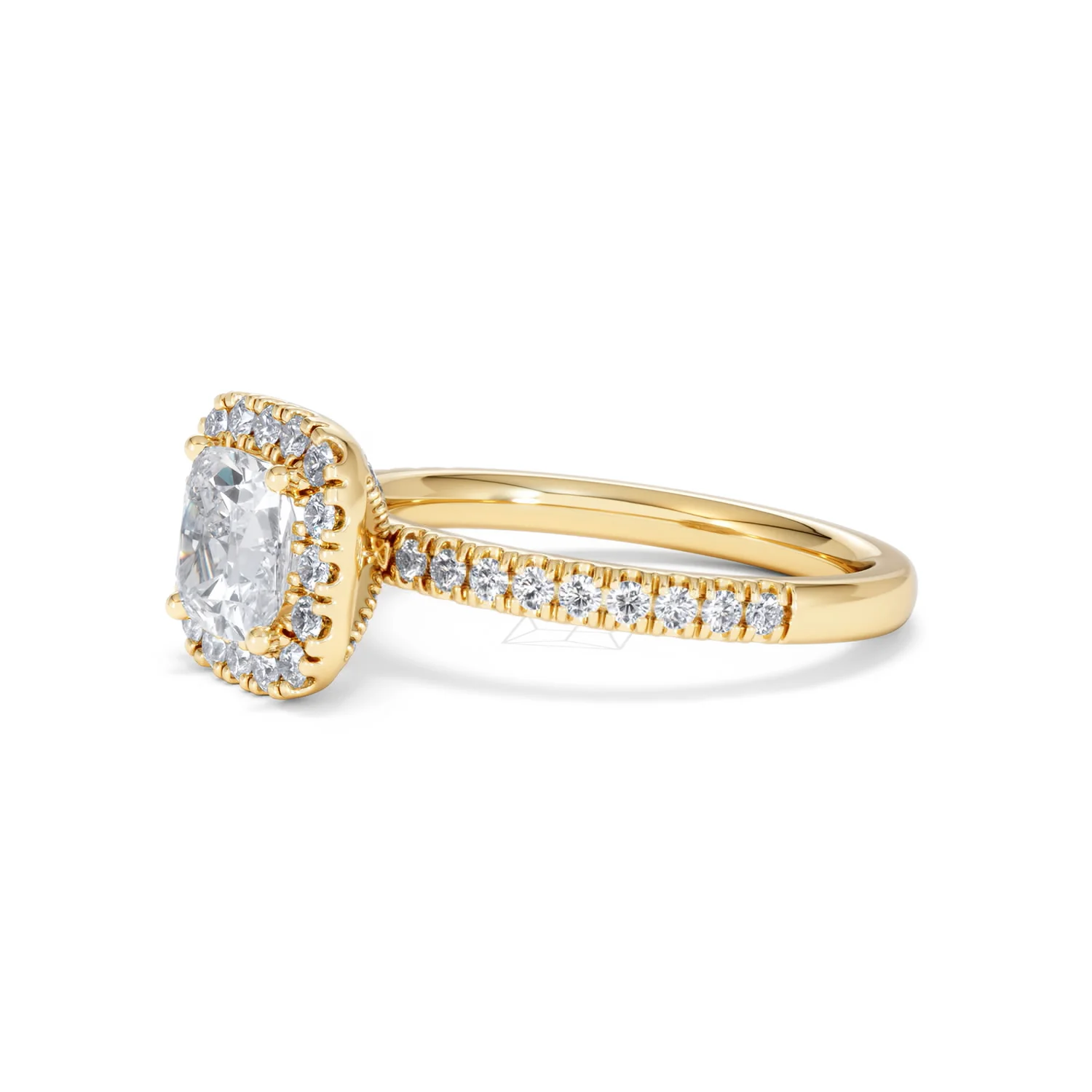 Beatrice Lab Diamond Halo Engagement Ring in 18K Gold 1.65ct F/VS1 - Image 75
