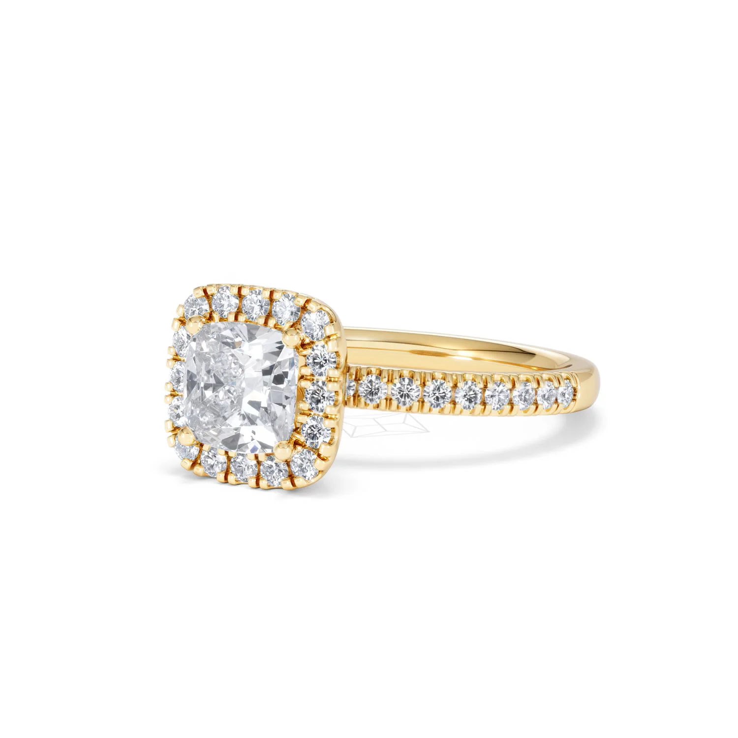 Beatrice Lab Diamond Halo Engagement Ring in 18K Gold 1.65ct F/VS1 - Image 81