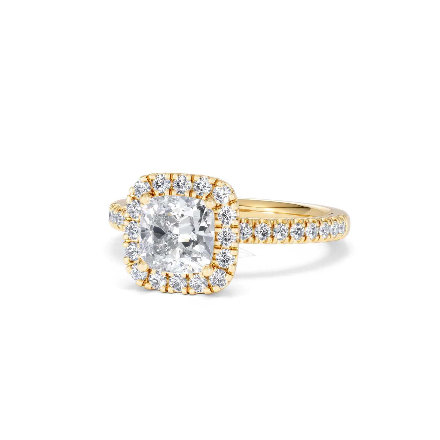 Beatrice Lab Diamond Halo Engagement Ring in 18K Gold 1.65ct F/VS1 - Image 84