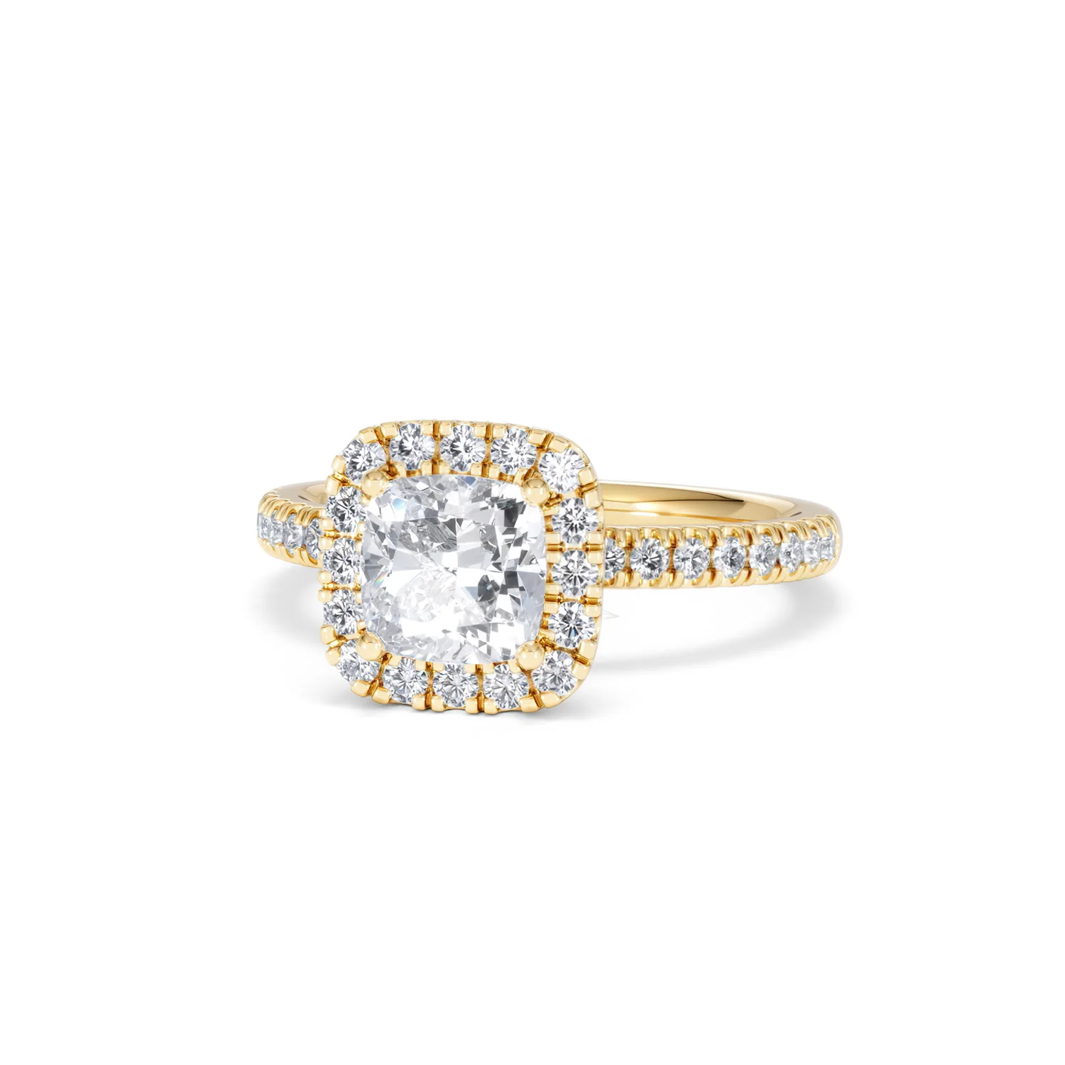 Beatrice Lab Diamond Halo Engagement Ring in 18K Gold 1.65ct F/VS1 - Image 85