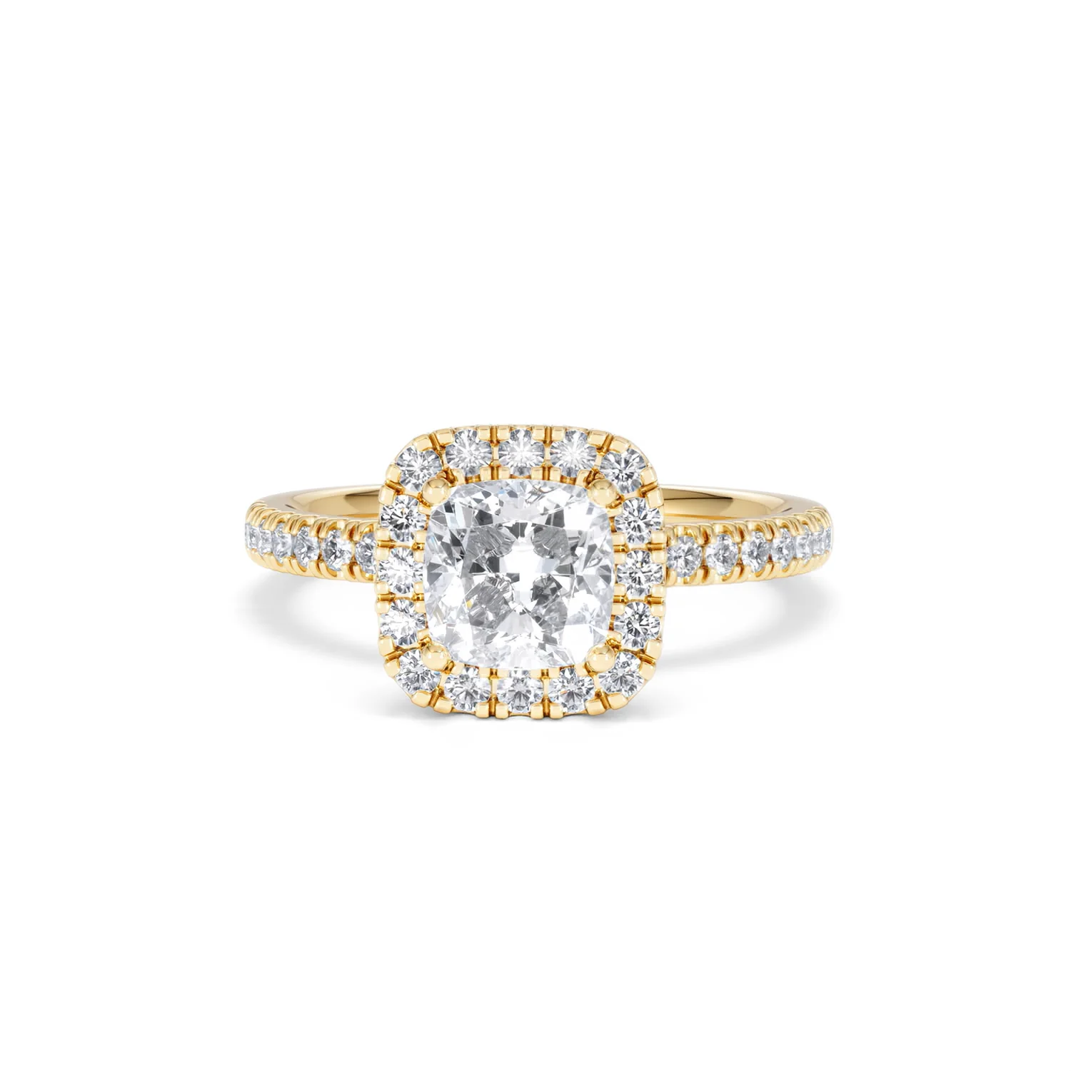 Beatrice Lab Diamond Halo Engagement Ring in 18K Gold 1.65ct F/VS1 - Image 87
