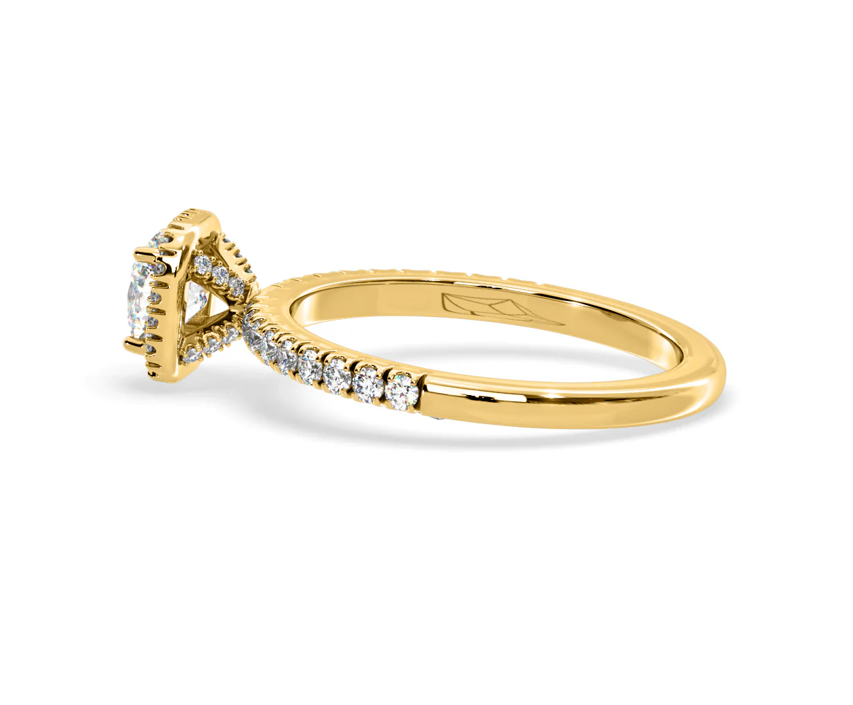 Beatrice Lab Diamond Halo Engagement Ring in 18K Gold 1ct F/VS1 - Image 111
