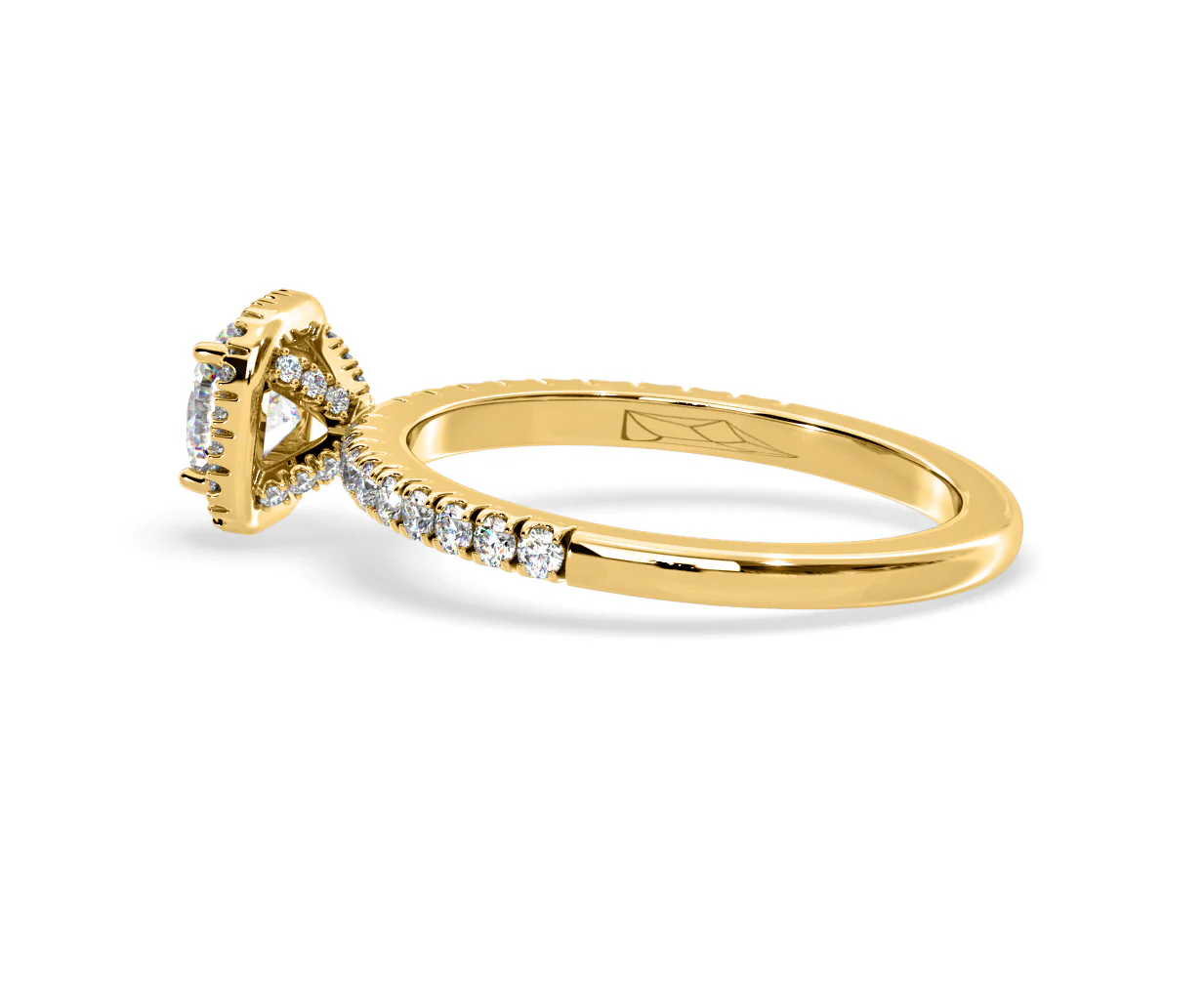 Beatrice Lab Diamond Halo Engagement Ring in 18K Gold 1ct F/VS1 - Image 112