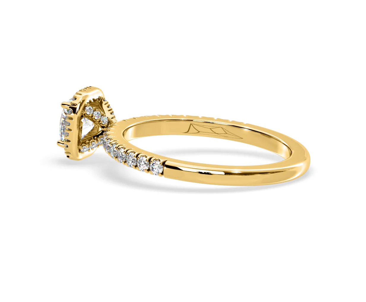 Beatrice Lab Diamond Halo Engagement Ring in 18K Gold 1ct F/VS1 - Image 113