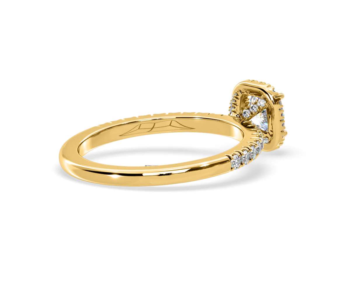 Beatrice Lab Diamond Halo Engagement Ring in 18K Gold 1ct F/VS1 - Image 138