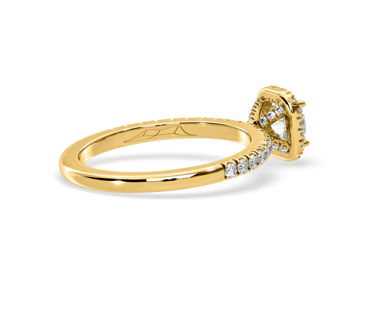 Beatrice Lab Diamond Halo Engagement Ring in 18K Gold 1ct F/VS1 - Image 140