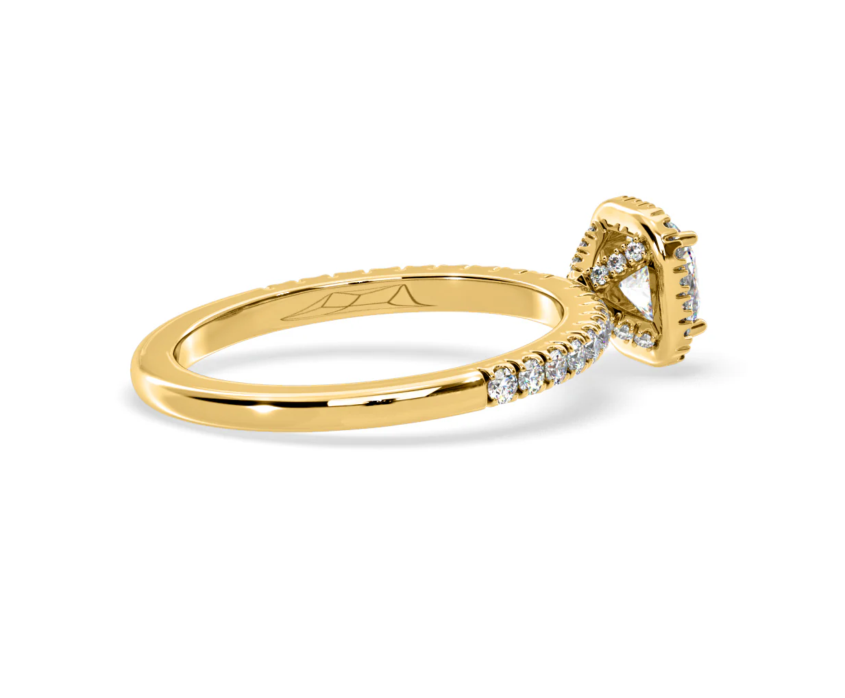 Beatrice Lab Diamond Halo Engagement Ring in 18K Gold 1ct F/VS1 - Image 141