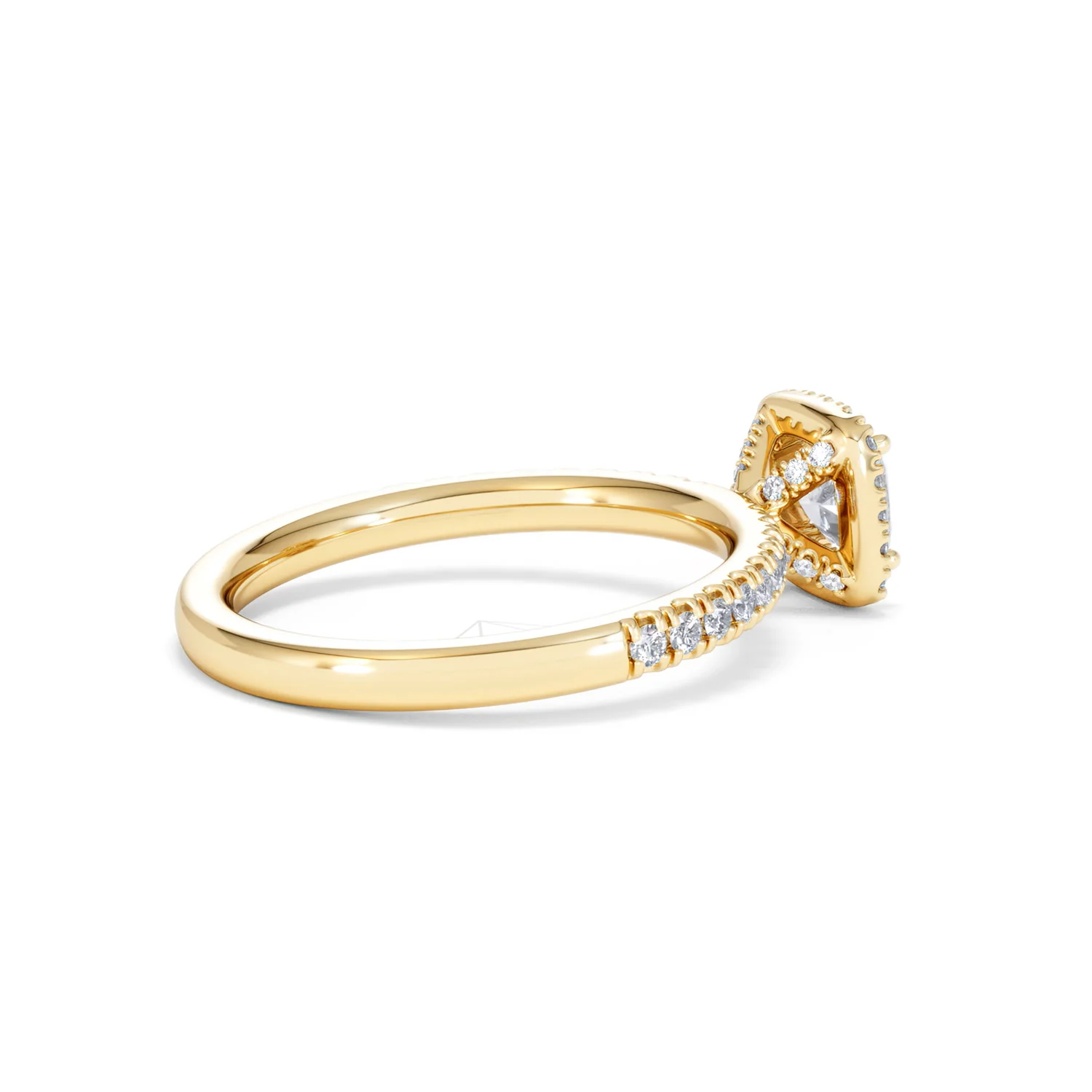 Beatrice Lab Diamond Halo Engagement Ring in 18K Gold 1ct F/VS1 - Image 34