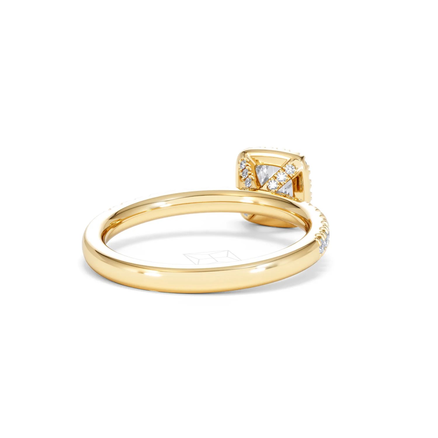 Beatrice Lab Diamond Halo Engagement Ring in 18K Gold 1ct F/VS1 - Image 42