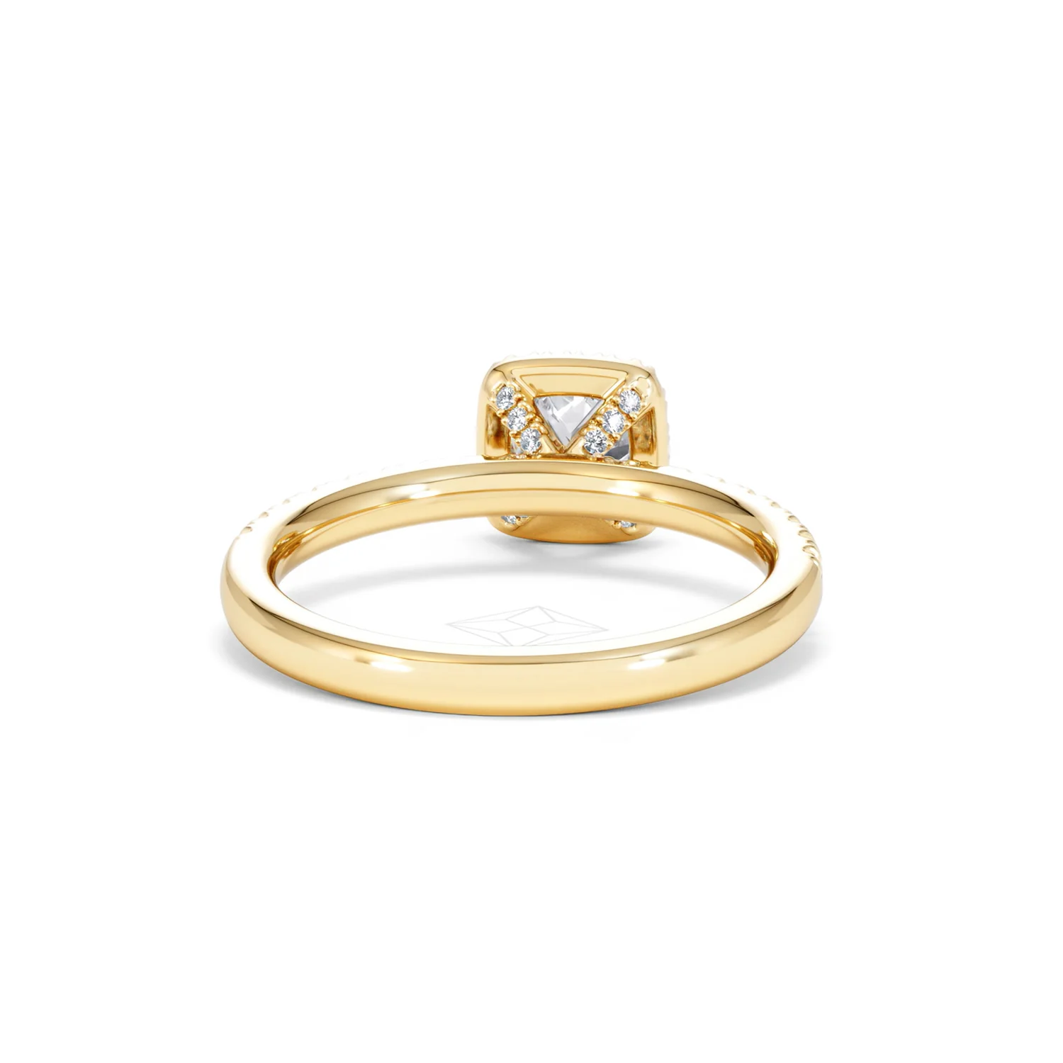 Beatrice Lab Diamond Halo Engagement Ring in 18K Gold 1ct F/VS1 - Image 46