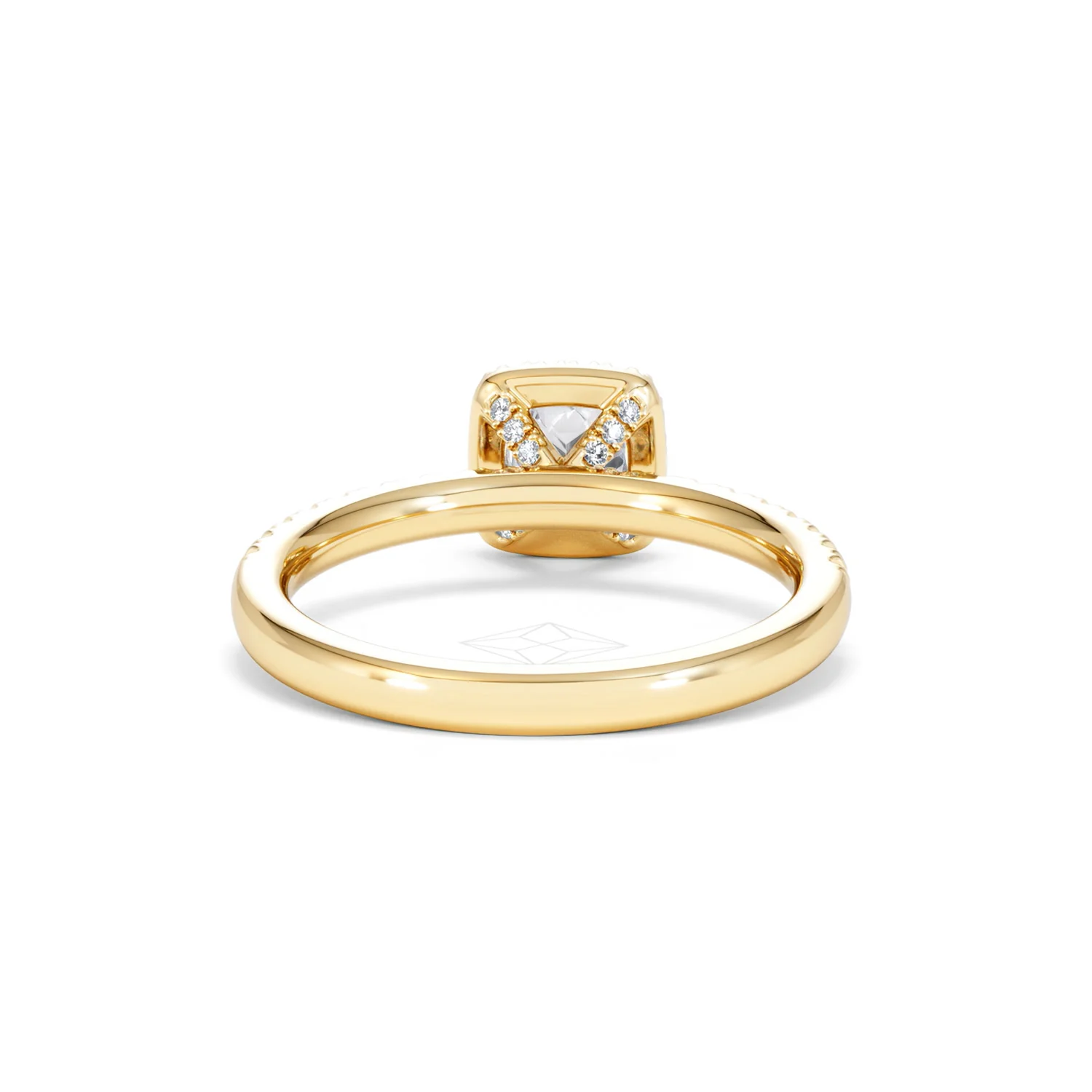 Beatrice Lab Diamond Halo Engagement Ring in 18K Gold 1ct F/VS1 - Image 47