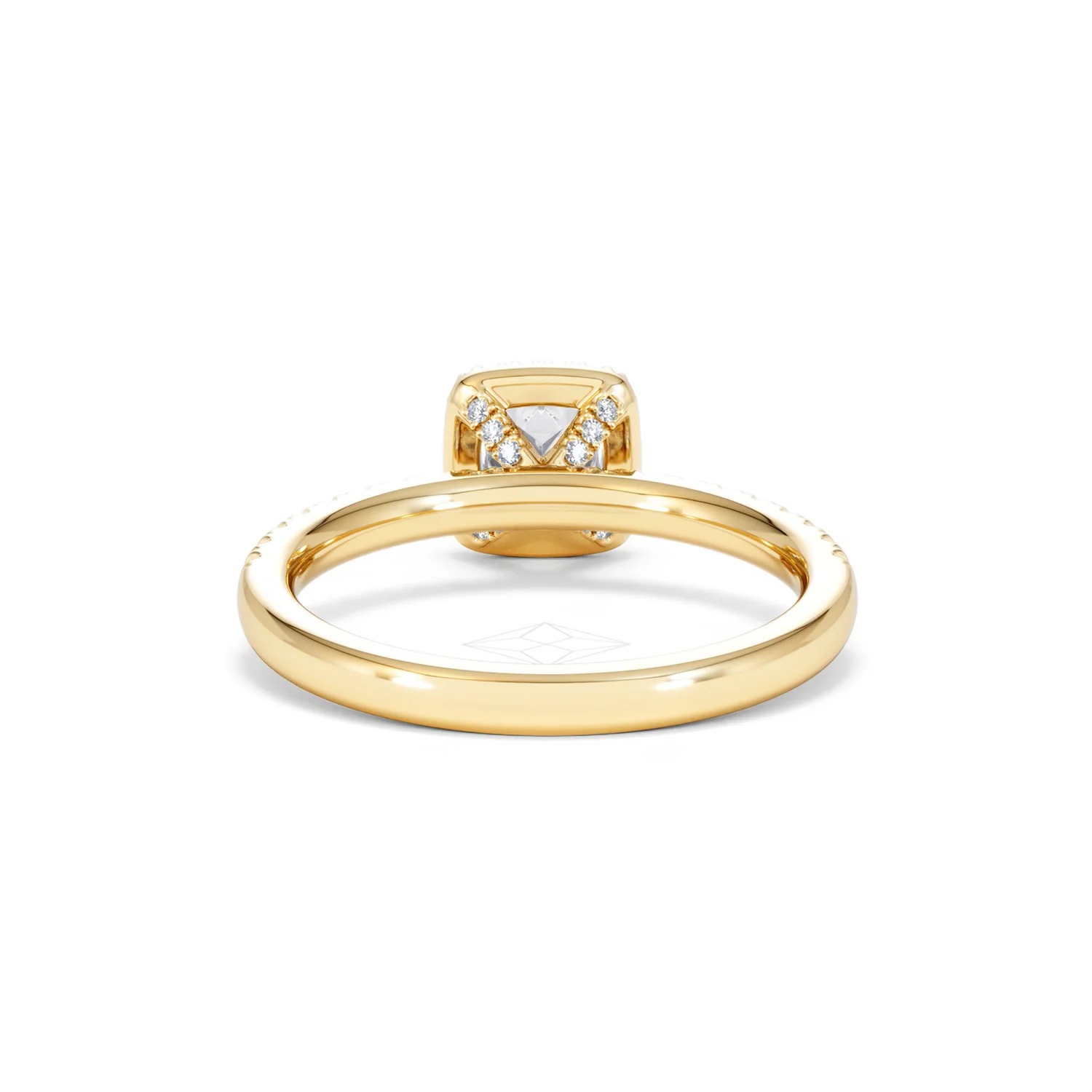 Beatrice Lab Diamond Halo Engagement Ring in 18K Gold 1ct F/VS1 - Image 48