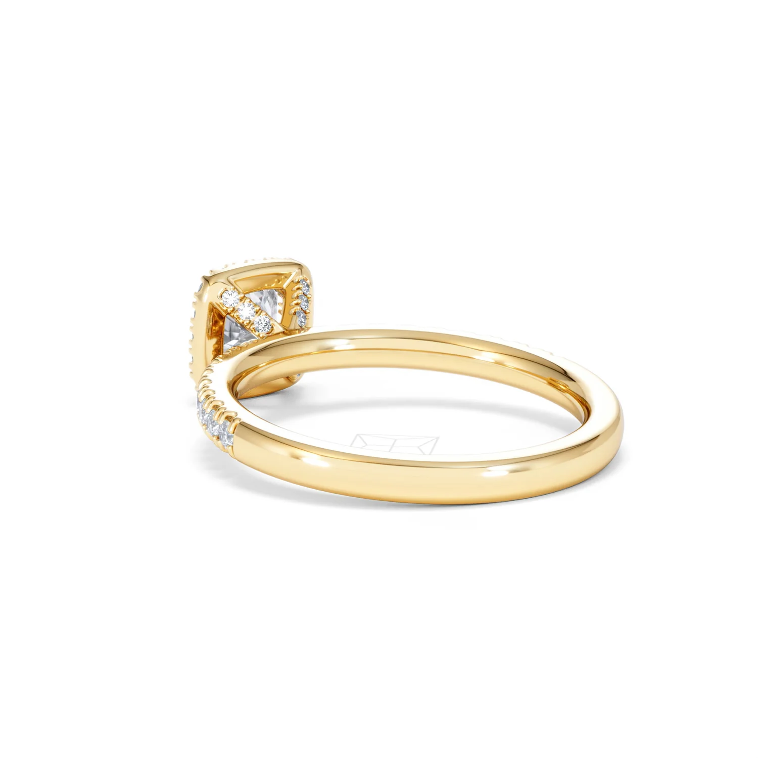 Beatrice Lab Diamond Halo Engagement Ring in 18K Gold 1ct F/VS1 - Image 56