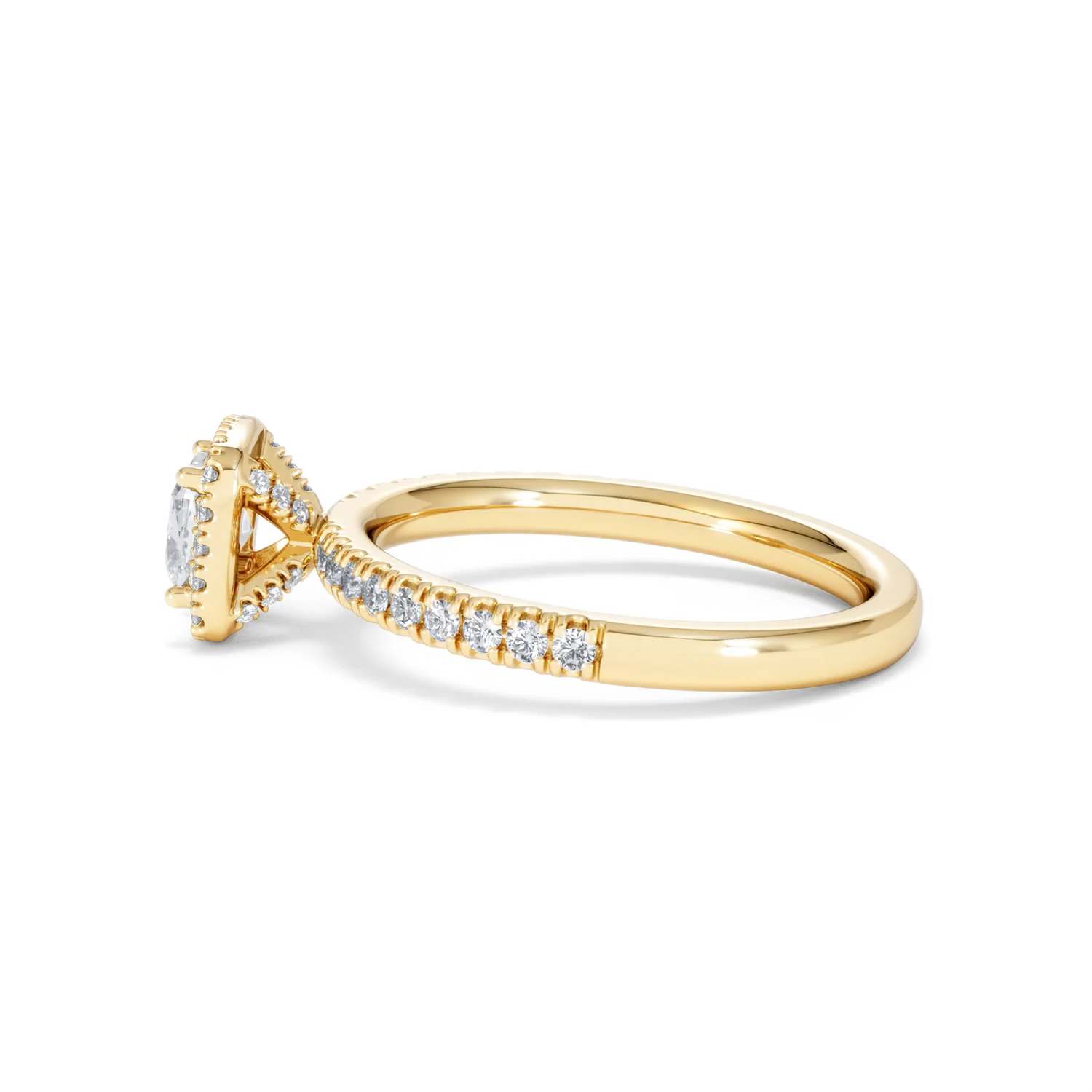 Beatrice Lab Diamond Halo Engagement Ring in 18K Gold 1ct F/VS1 - Image 67