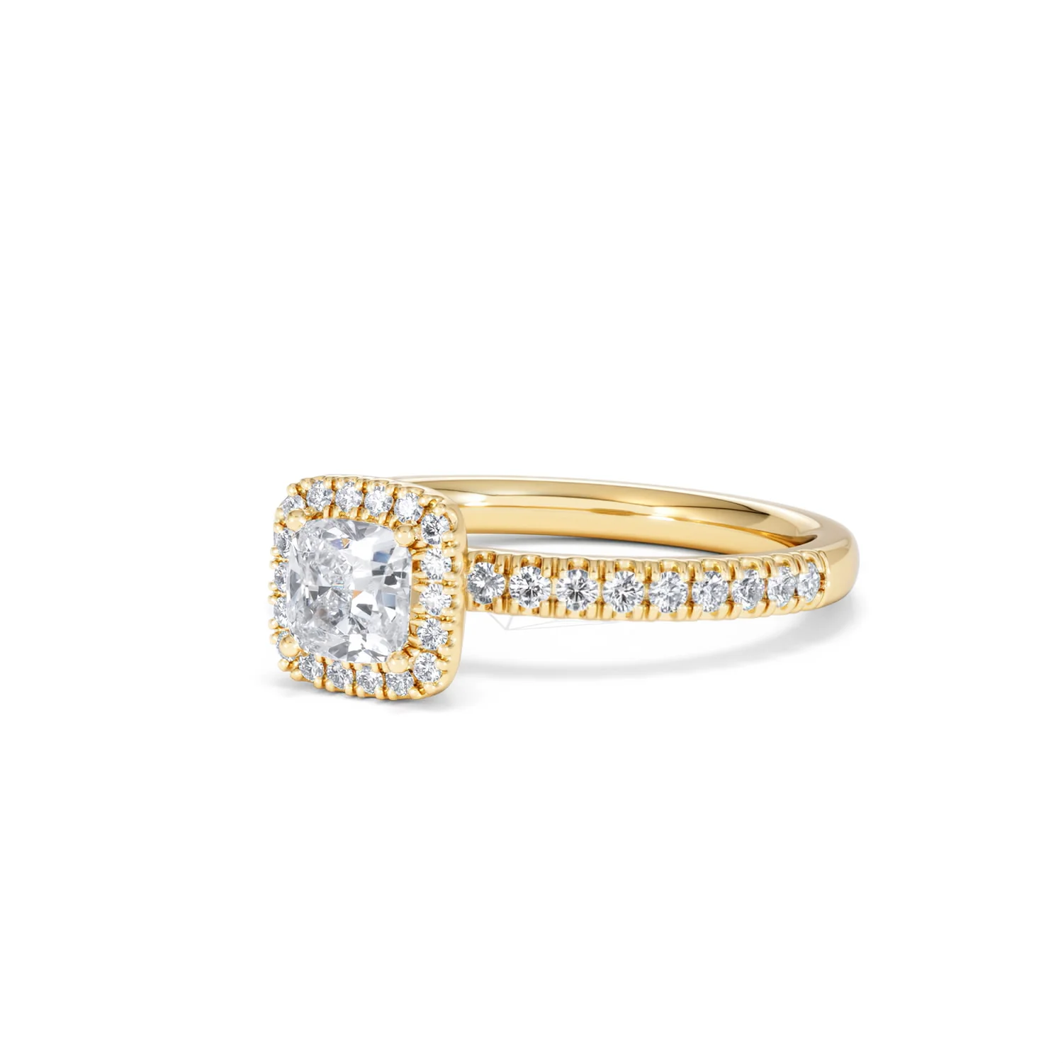 Beatrice Lab Diamond Halo Engagement Ring in 18K Gold 1ct F/VS1 - Image 81