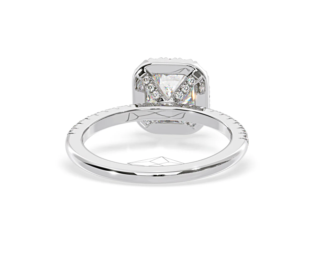 Beatrice Lab Diamond Halo Engagement Ring in Platinum 1.65ct F/VS1 - Image 129