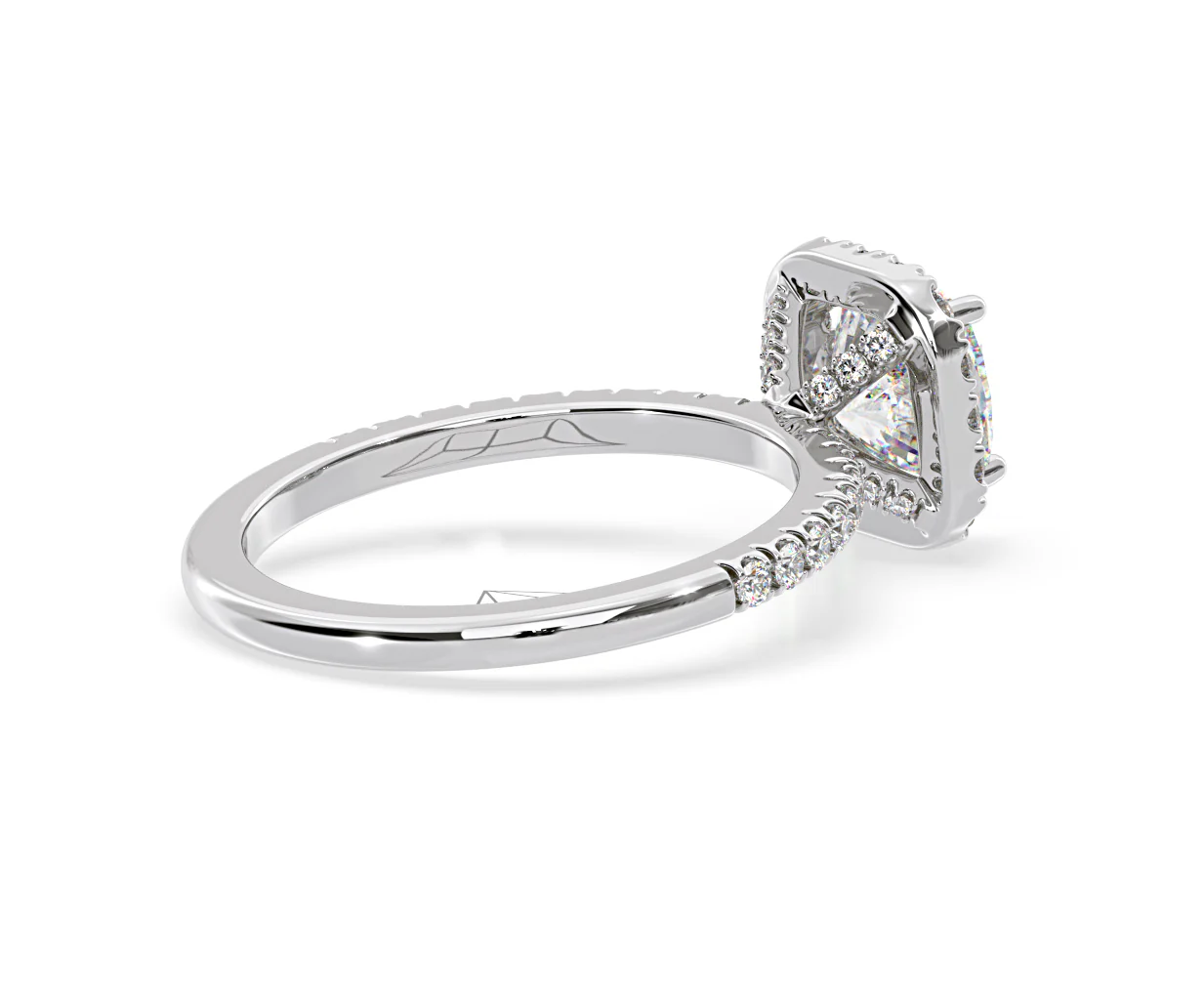 Beatrice Lab Diamond Halo Engagement Ring in Platinum 1.65ct F/VS1 - Image 139