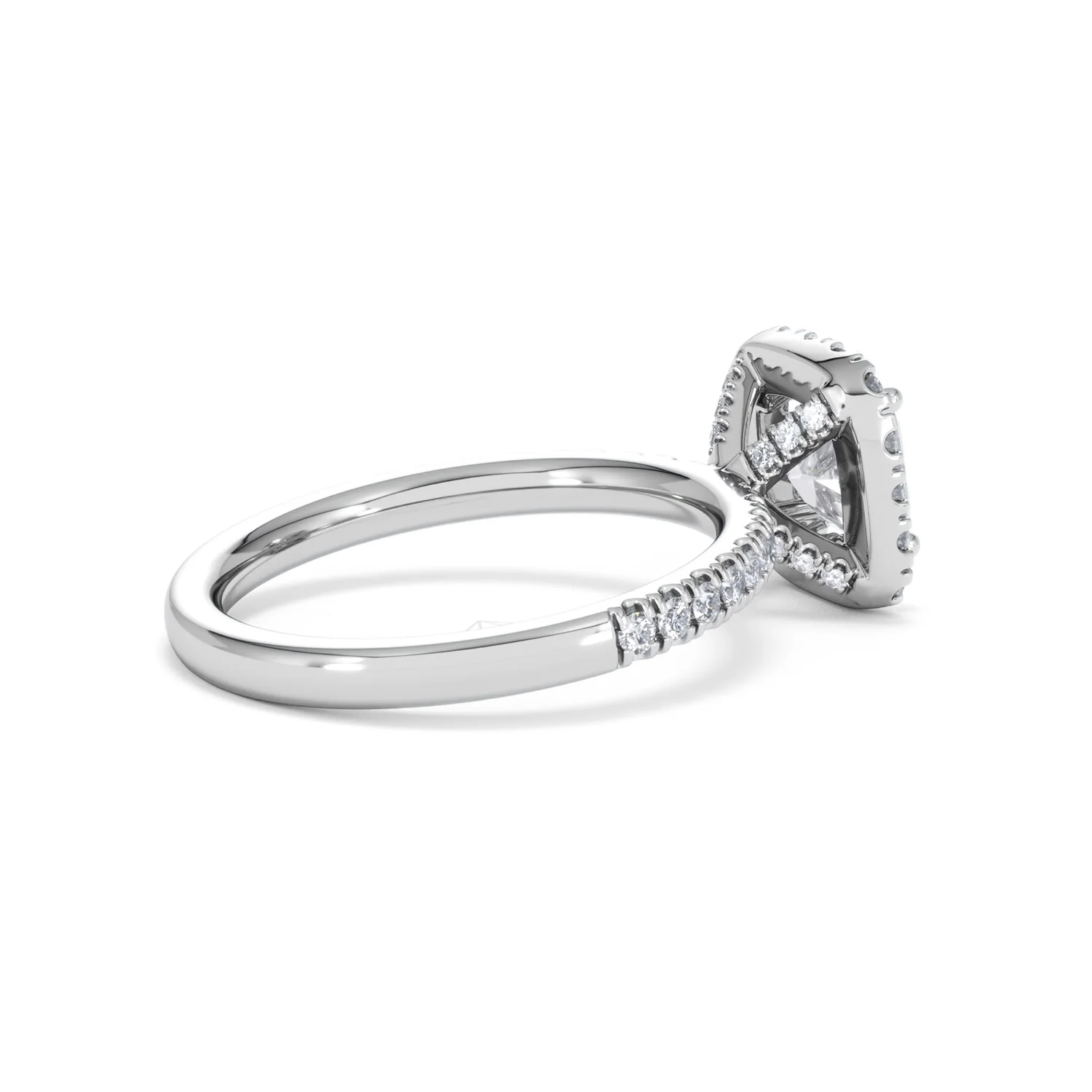 Beatrice Lab Diamond Halo Engagement Ring in Platinum 1.65ct F/VS1 - Image 34