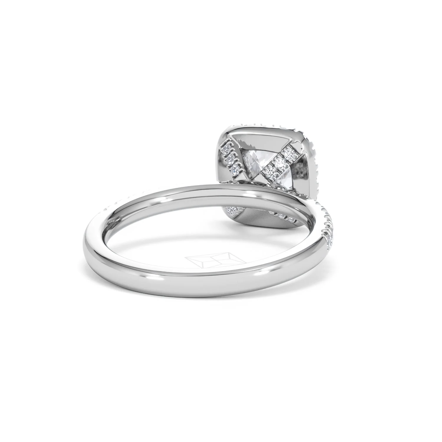 Beatrice Lab Diamond Halo Engagement Ring in Platinum 1.65ct F/VS1 - Image 43