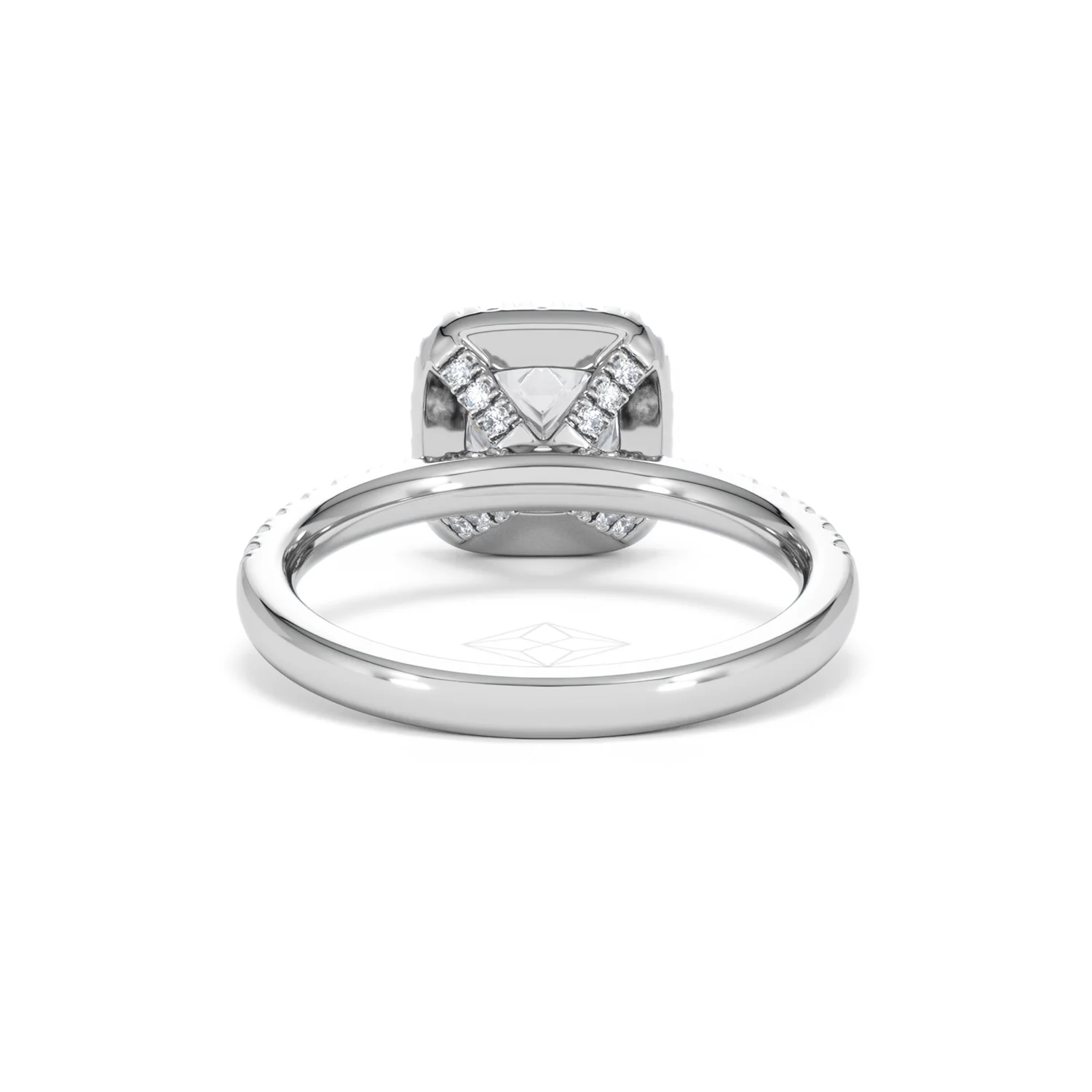 Beatrice Lab Diamond Halo Engagement Ring in Platinum 1.65ct F/VS1 - Image 48