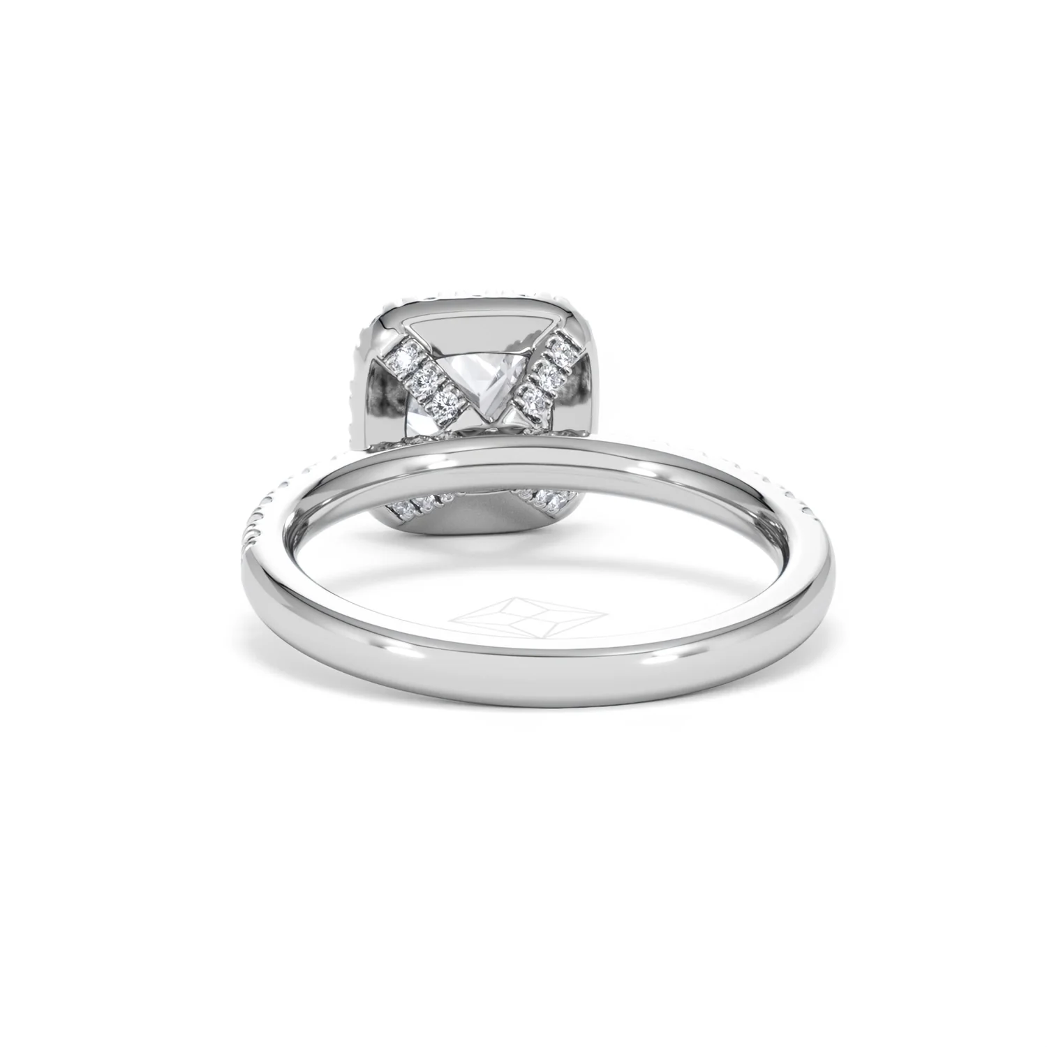 Beatrice Lab Diamond Halo Engagement Ring in Platinum 1.65ct F/VS1 - Image 50
