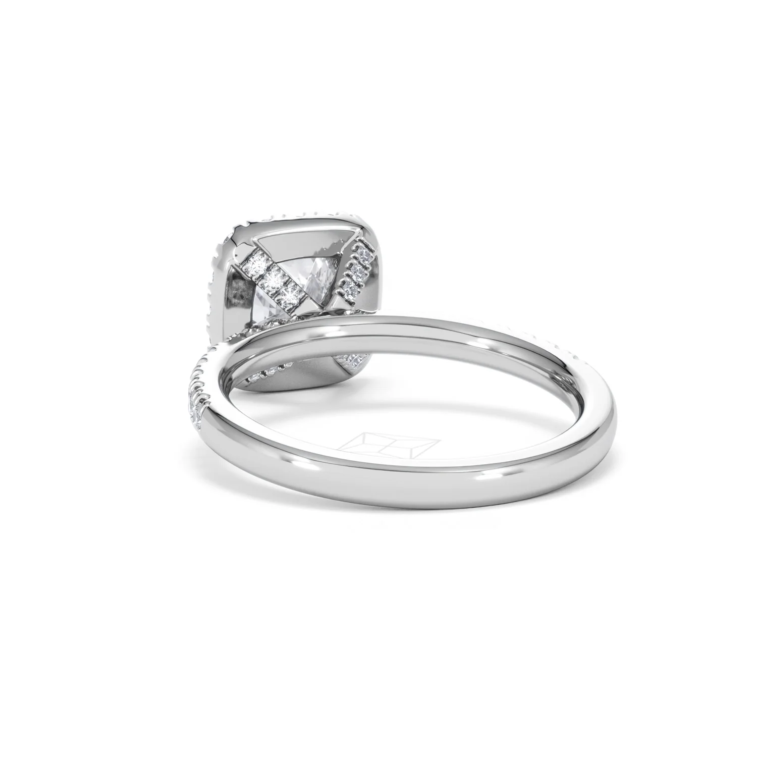 Beatrice Lab Diamond Halo Engagement Ring in Platinum 1.65ct F/VS1 - Image 53