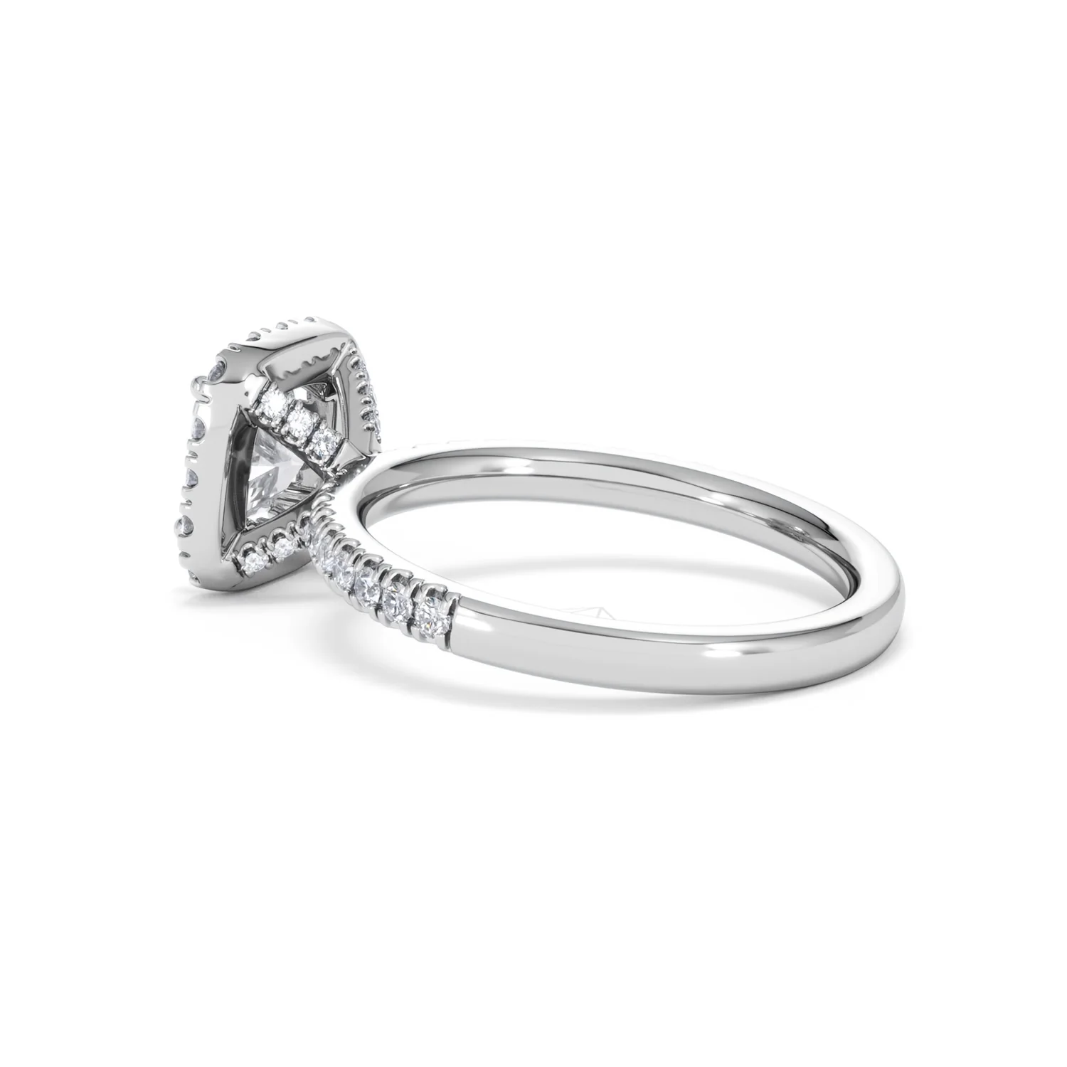 Beatrice Lab Diamond Halo Engagement Ring in Platinum 1.65ct F/VS1 - Image 61