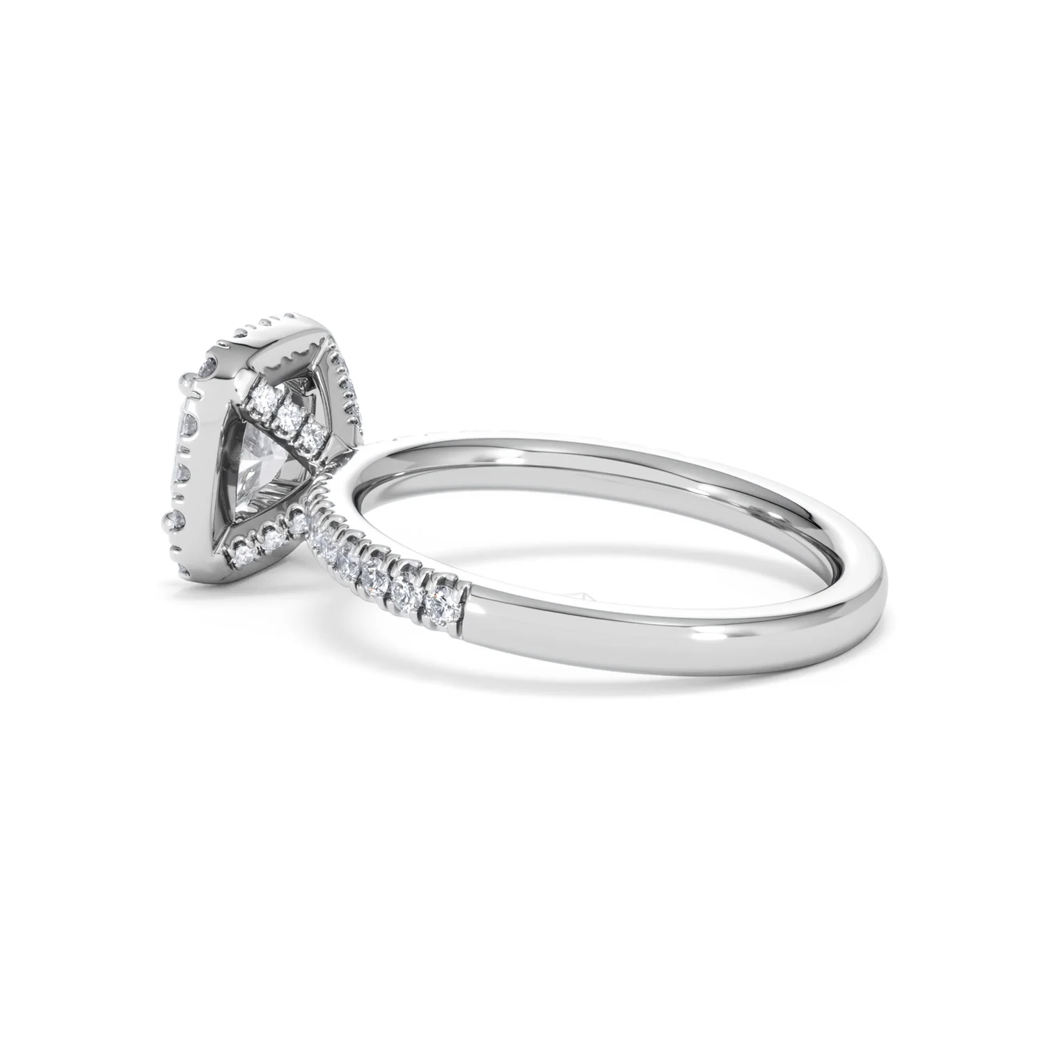 Beatrice Lab Diamond Halo Engagement Ring in Platinum 1.65ct F/VS1 - Image 62
