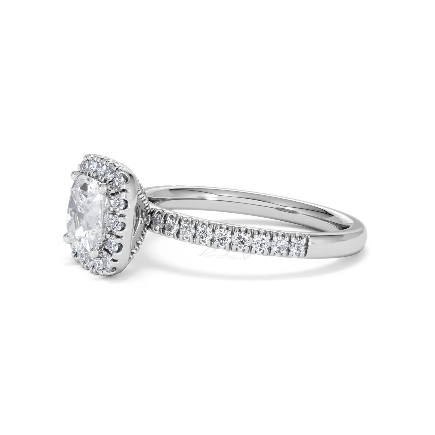Beatrice Lab Diamond Halo Engagement Ring in Platinum 1.65ct F/VS1 - Image 74