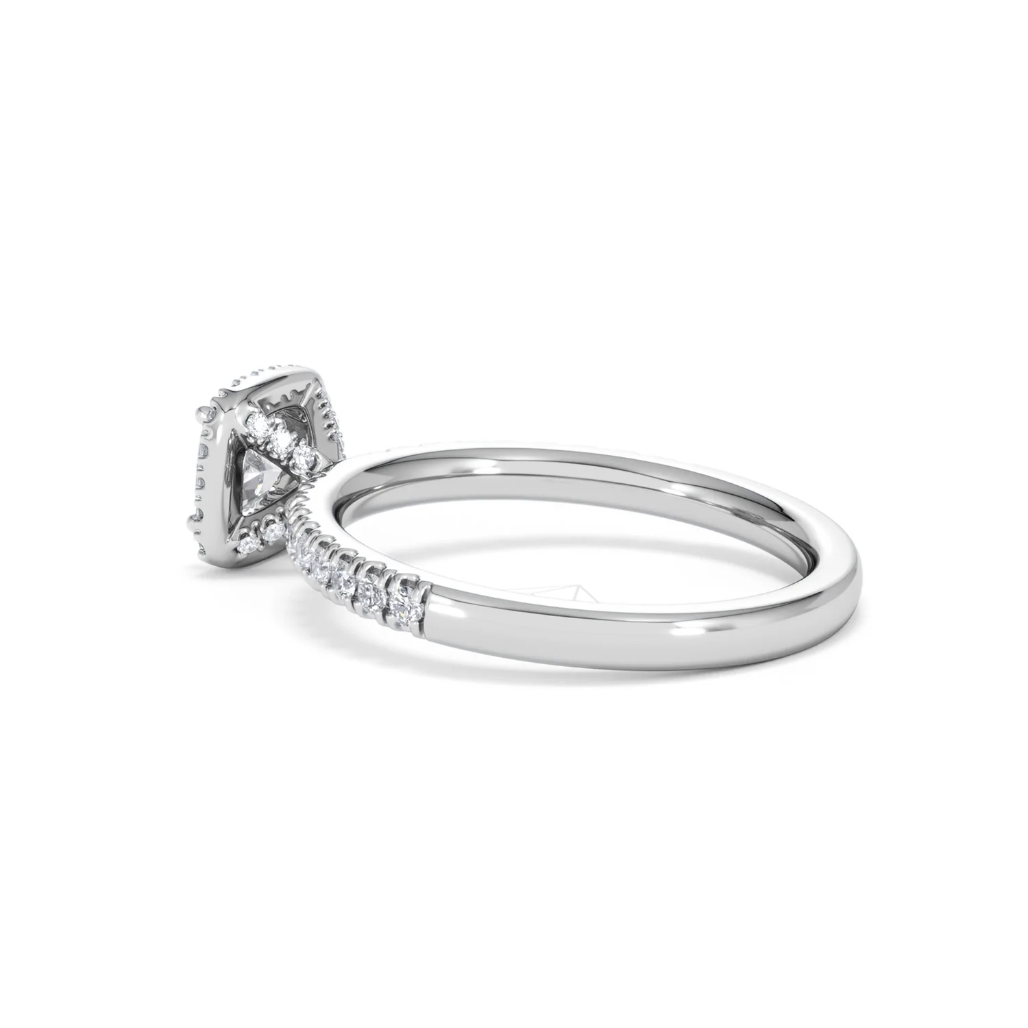 Beatrice Lab Diamond Halo Engagement Ring in Platinum 1ct F/VS1 - Image 61