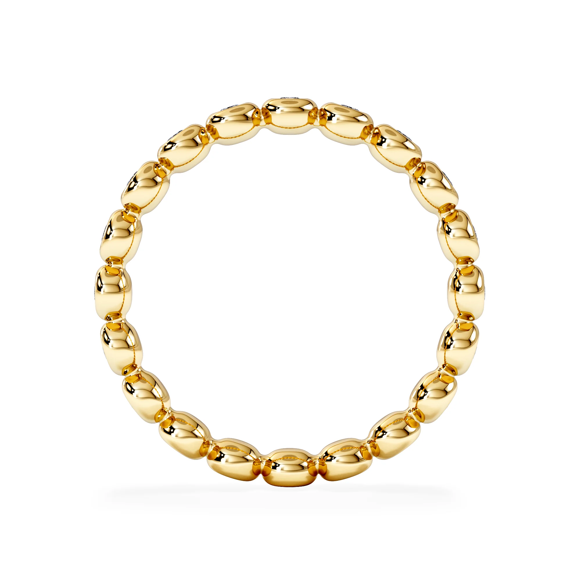 Lab Diamond Rubover Eternity Ring 0.33ct in 18K Gold Vermeil - Image 3
