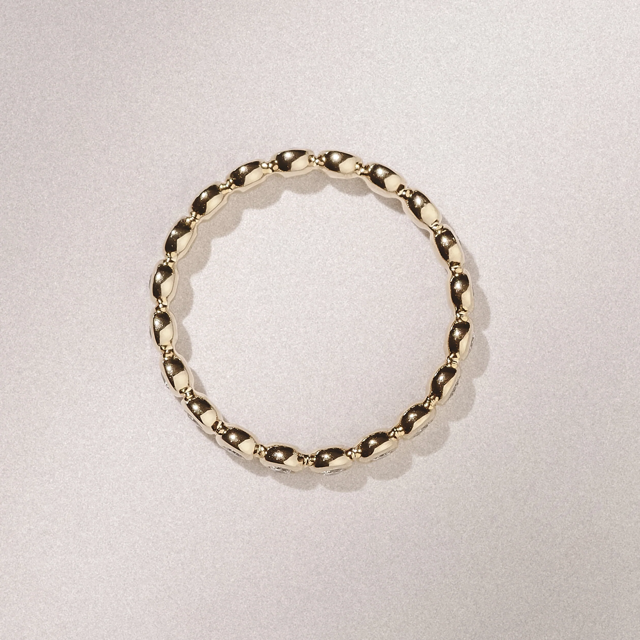 Lab Diamond Rubover Eternity Ring 0.33ct in 18K Gold Vermeil - Image 8