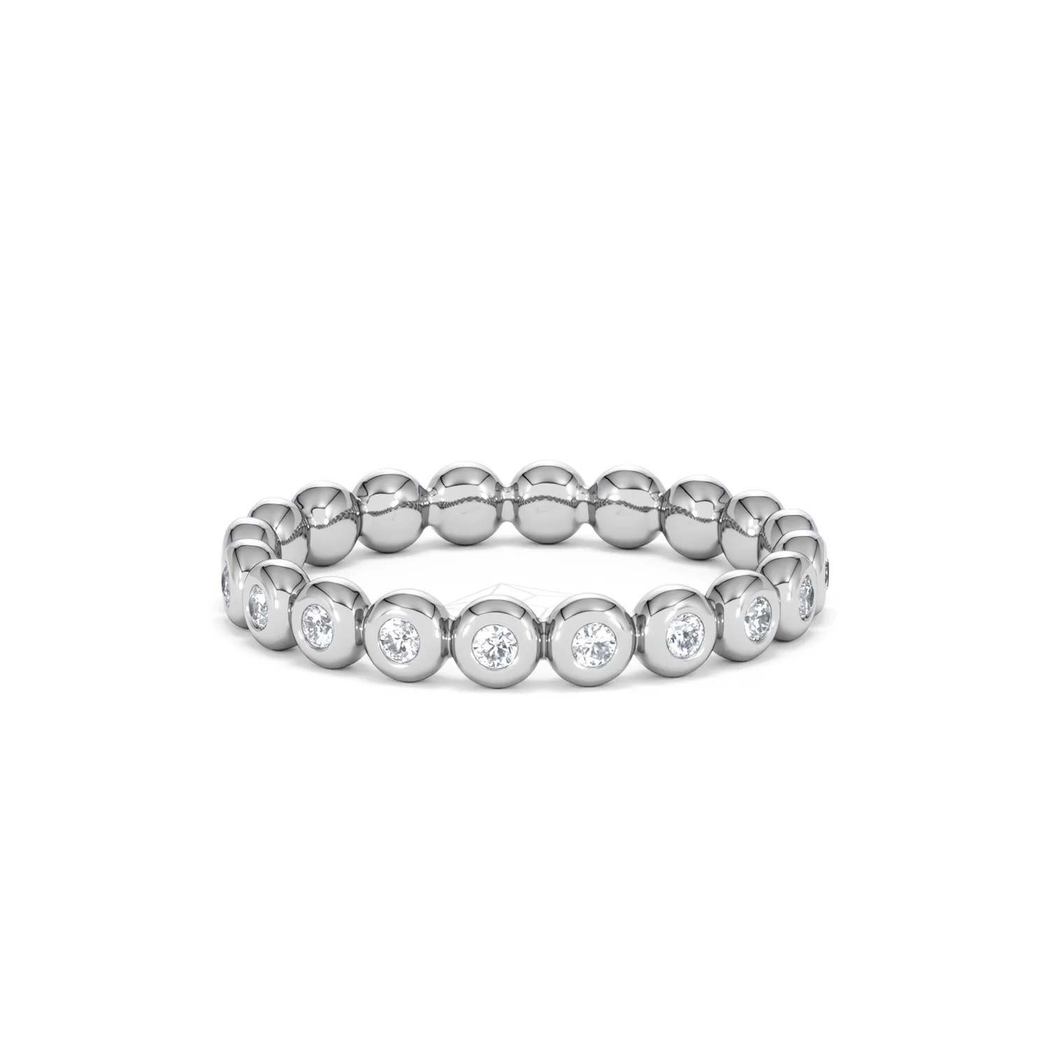 Lab Diamond Rubover Eternity Ring 0.33ct in 925 Silver - Image 13