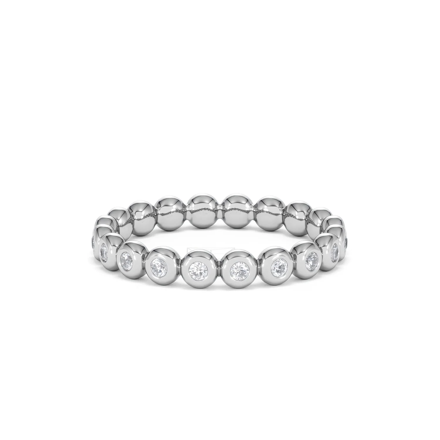 Lab Diamond Rubover Eternity Ring 0.33ct in 925 Silver - Image 20
