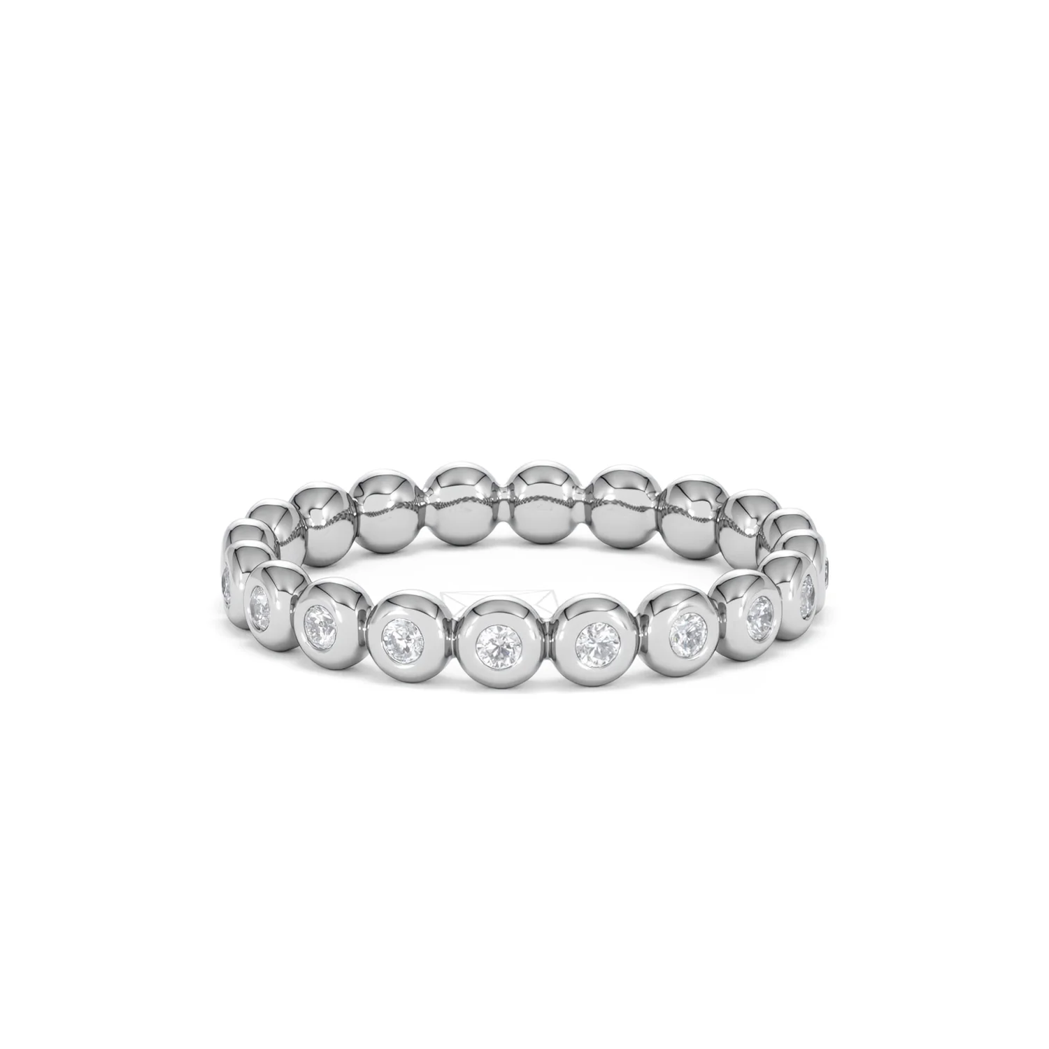Lab Diamond Rubover Eternity Ring 0.33ct in 925 Silver - Image 21
