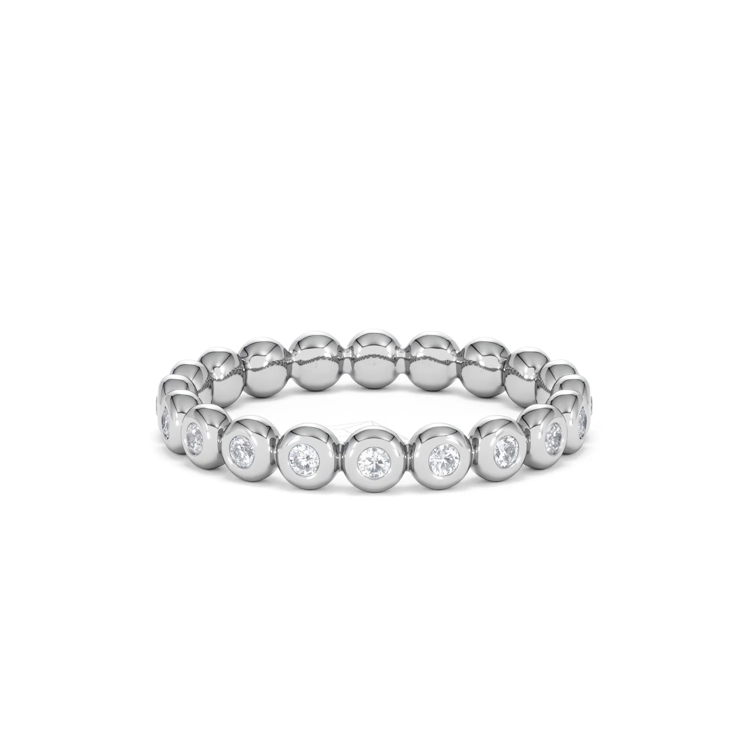 Lab Diamond Rubover Eternity Ring 0.33ct in 925 Silver - Image 26