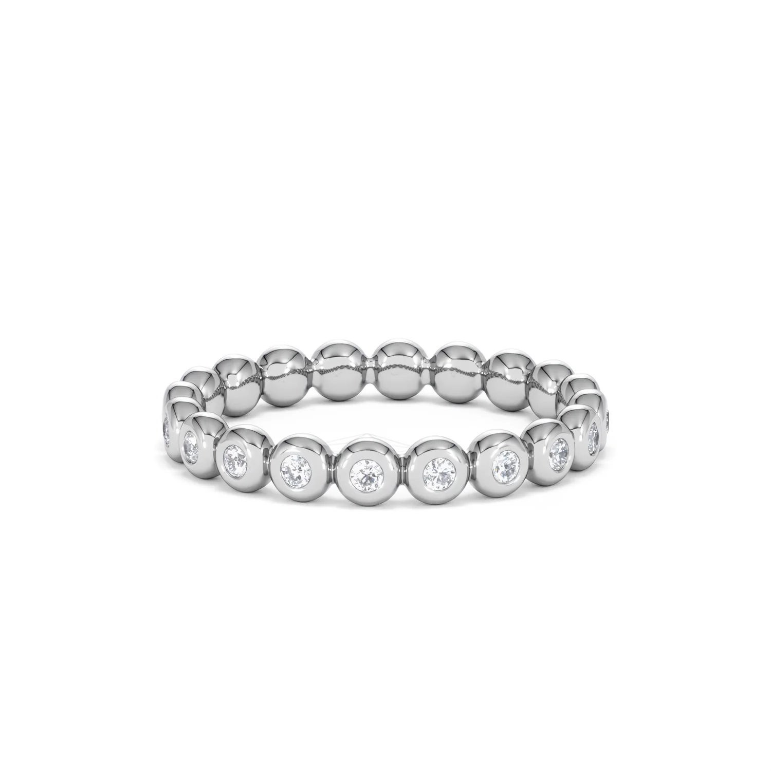 Lab Diamond Rubover Eternity Ring 0.33ct in 925 Silver - Image 29