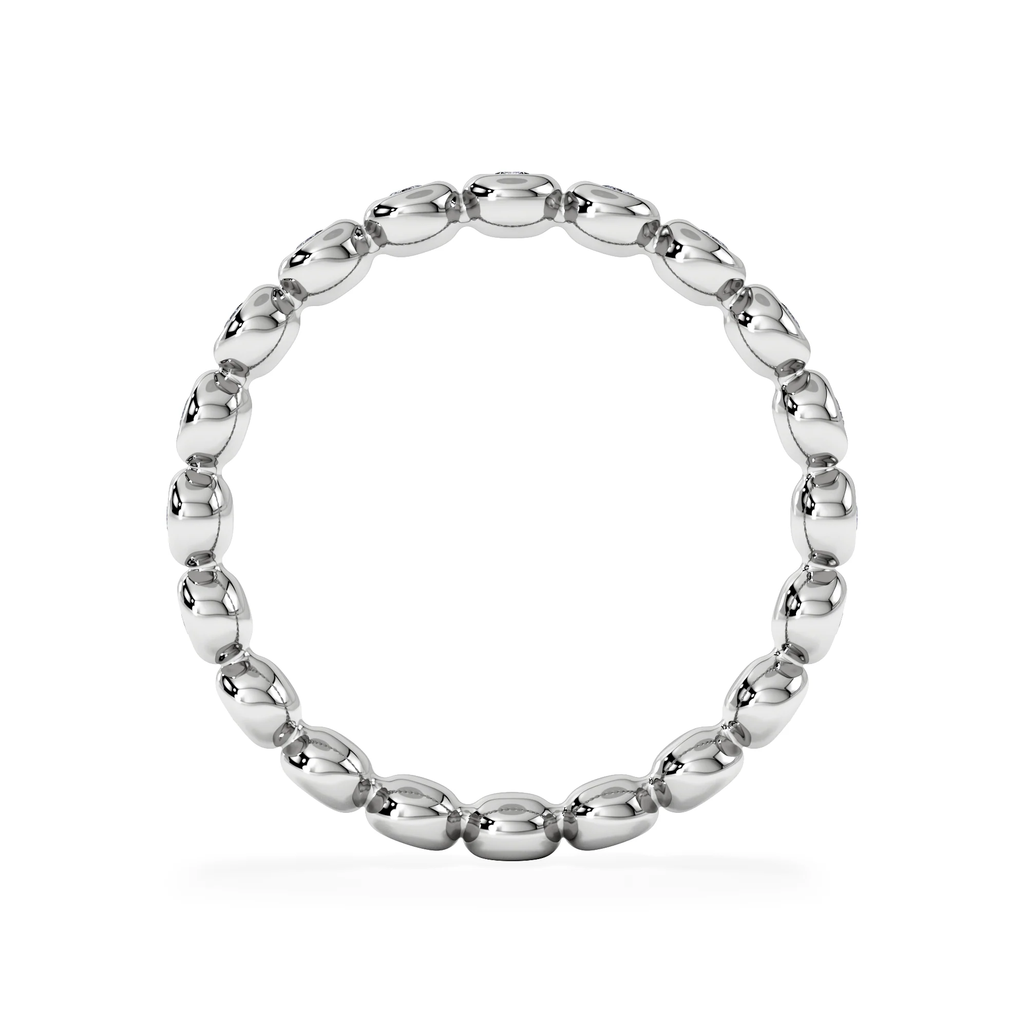 Lab Diamond Rubover Eternity Ring 0.33ct in 925 Silver - Image 3