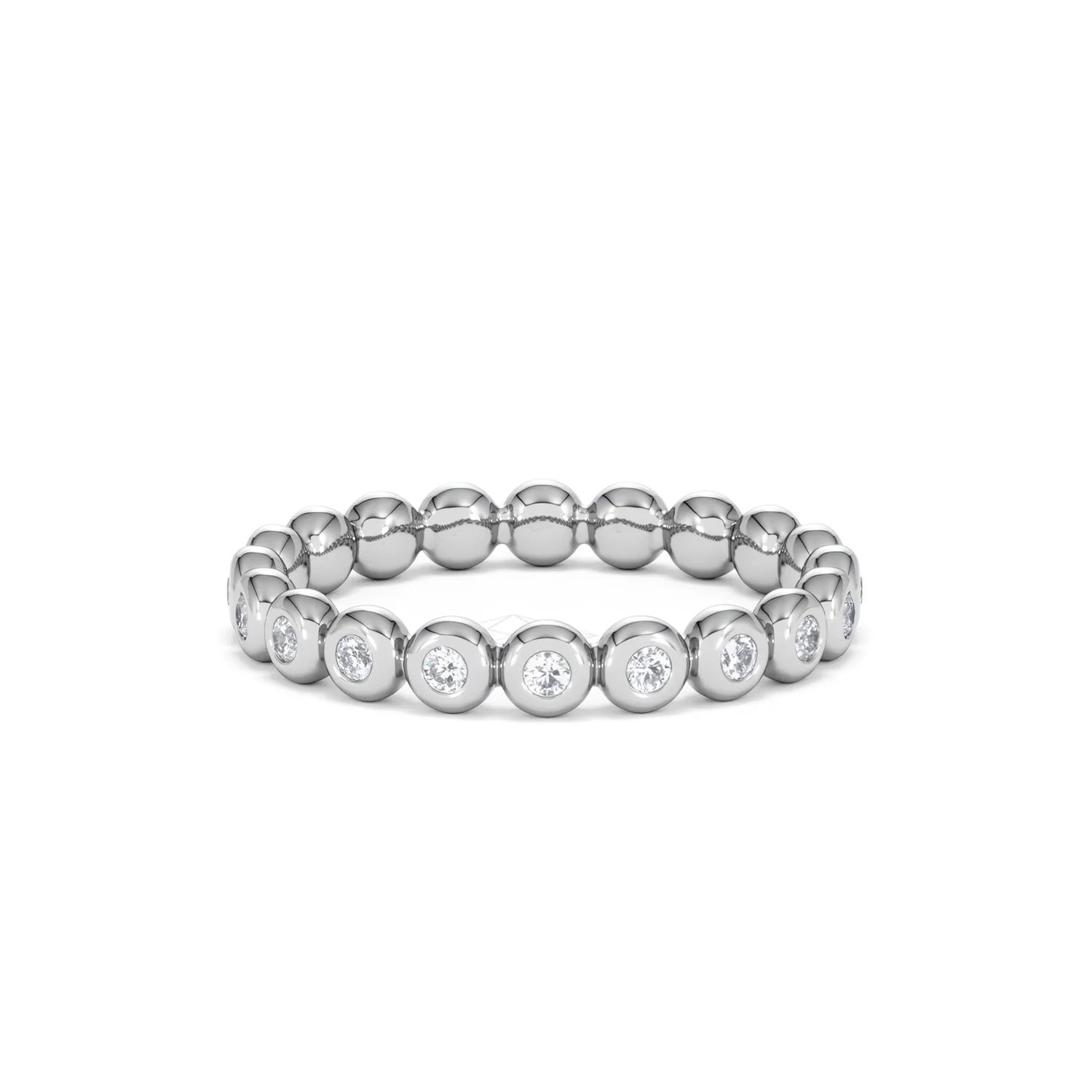 Lab Diamond Rubover Eternity Ring 0.33ct in 925 Silver - Image 30