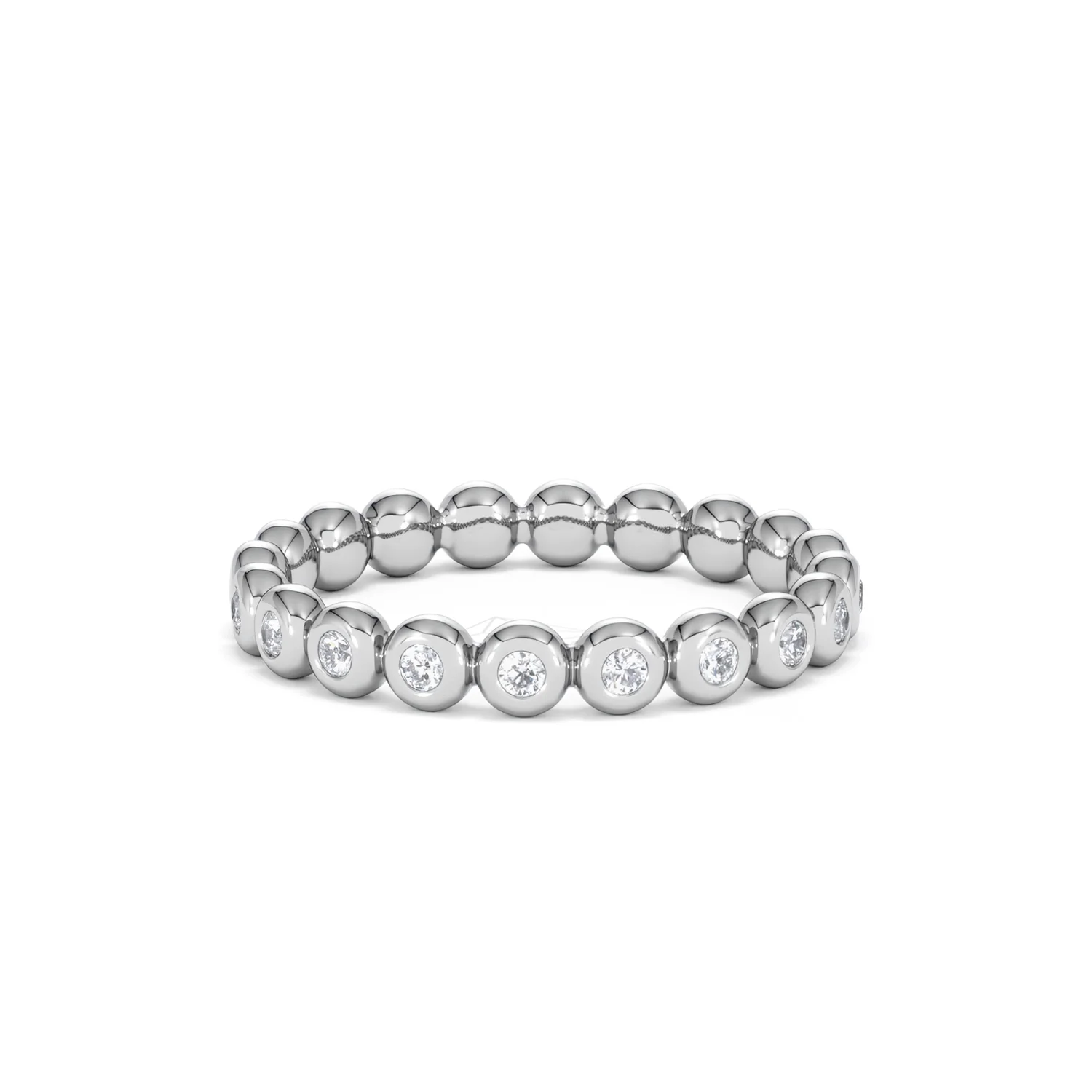 Lab Diamond Rubover Eternity Ring 0.33ct in 925 Silver - Image 33