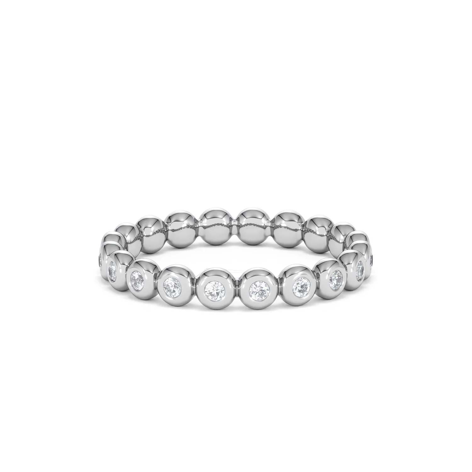 Lab Diamond Rubover Eternity Ring 0.33ct in 925 Silver - Image 36